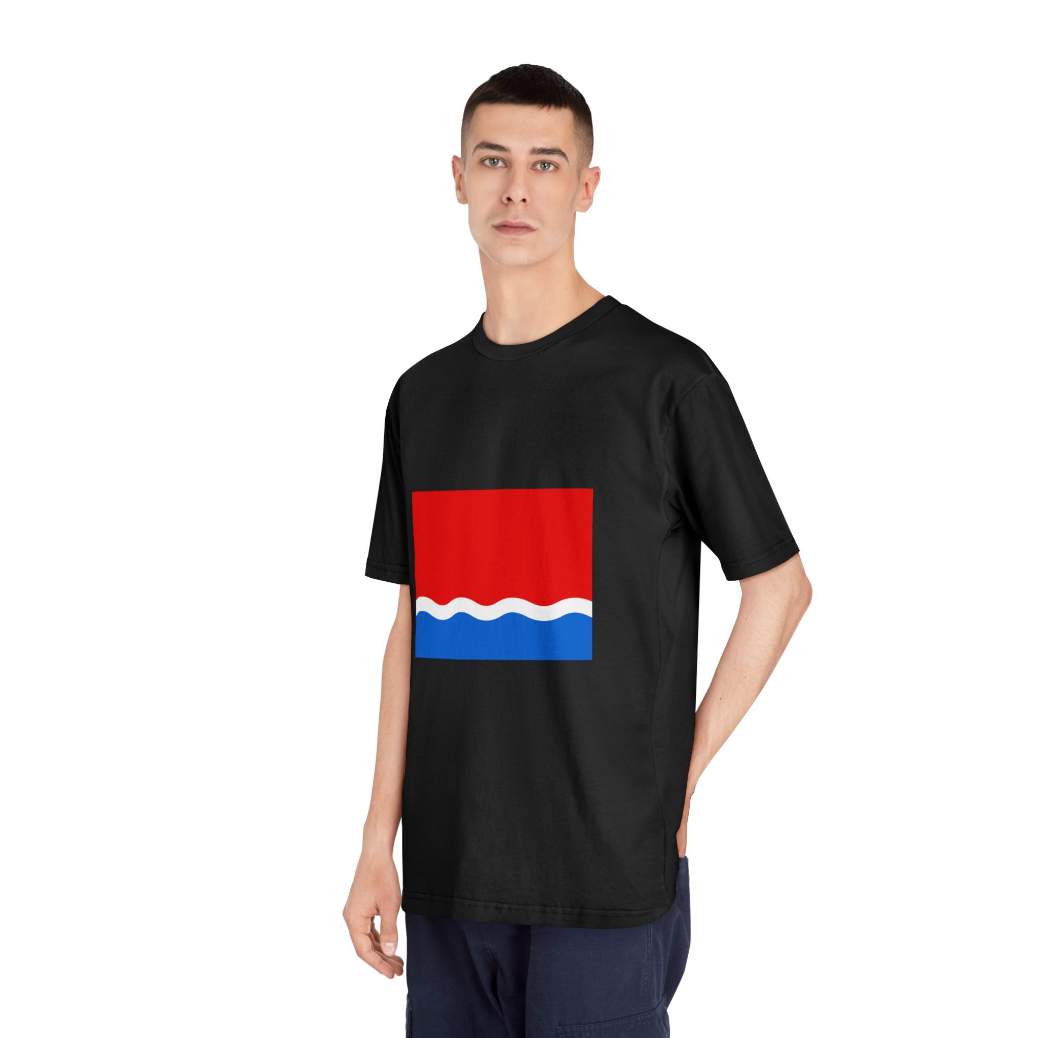 Flag of Amur Oblast Unisex Classic Crewneck T Shirt - Image 8