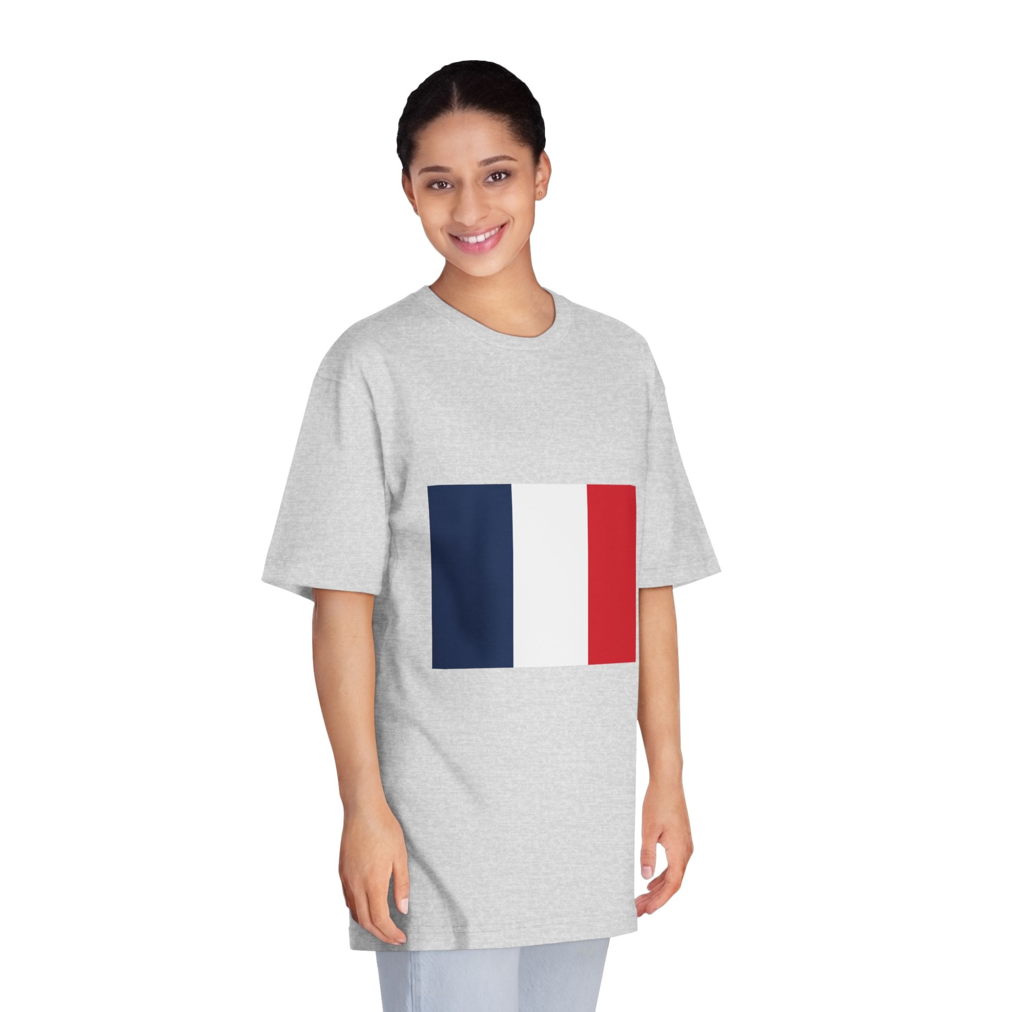 Flag of France Unisex Classic Crewneck T Shirt - Image 15