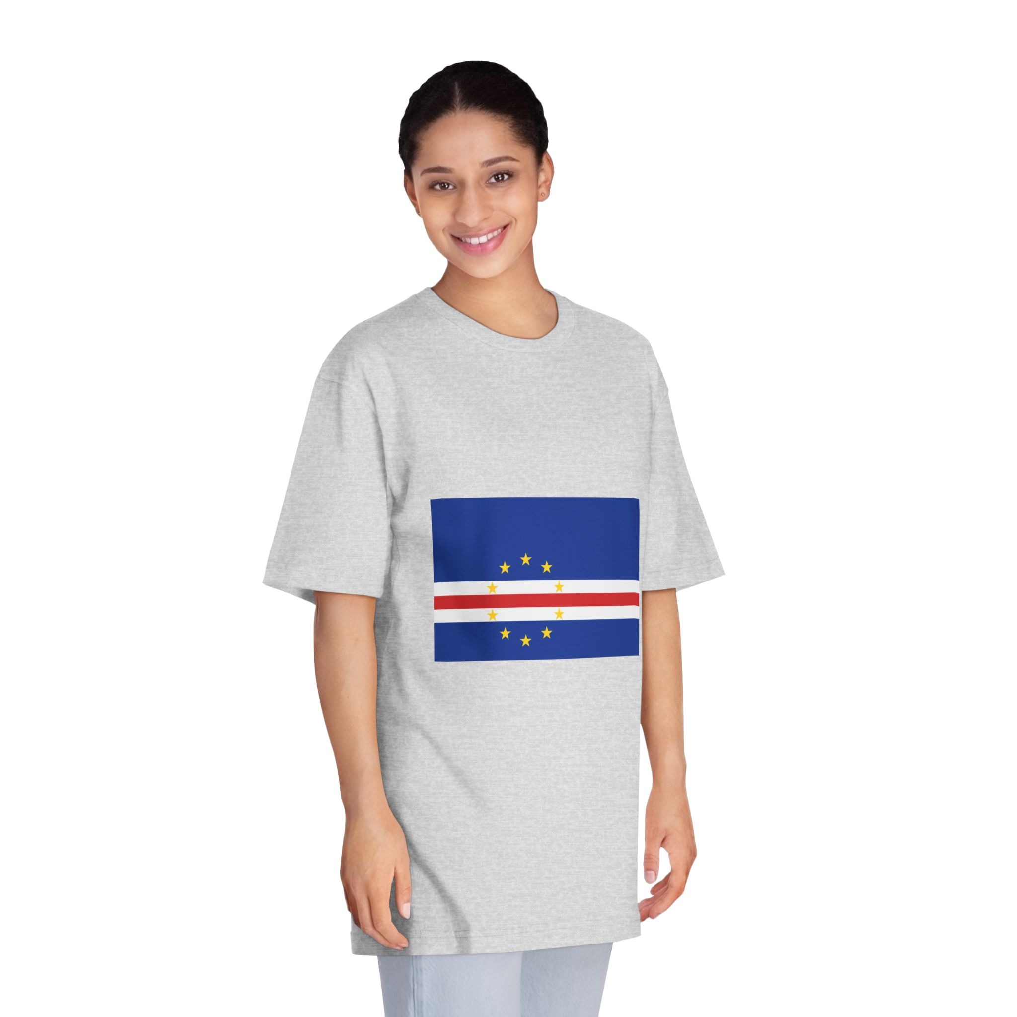Flag of Cape Verde Unisex Classic Crewneck T Shirt - Image 15