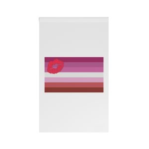 Lipstick Lesbian Pride Flag House Banner
