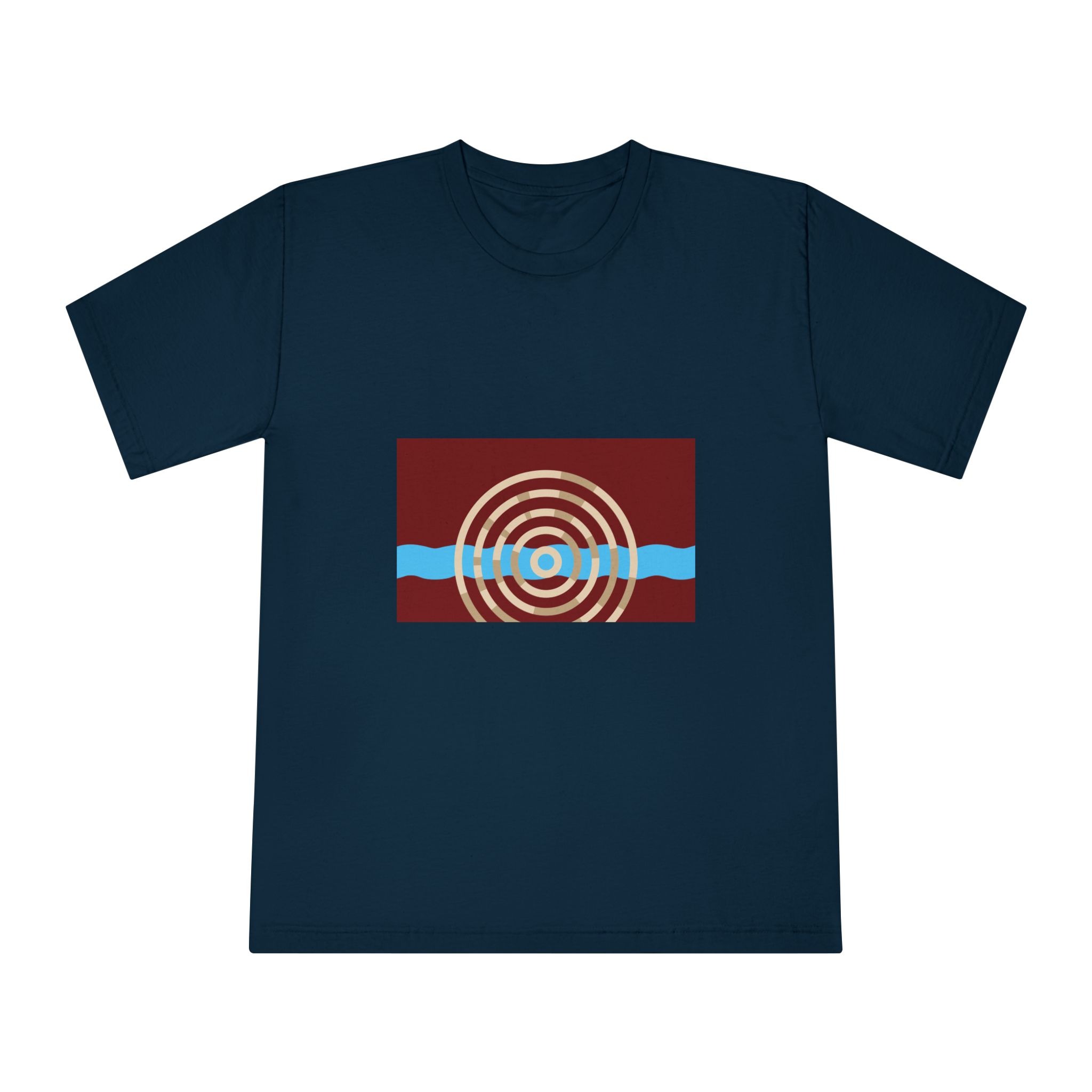 Flag of Lockport, Illinois Unisex Classic Crewneck T Shirt - Image 17