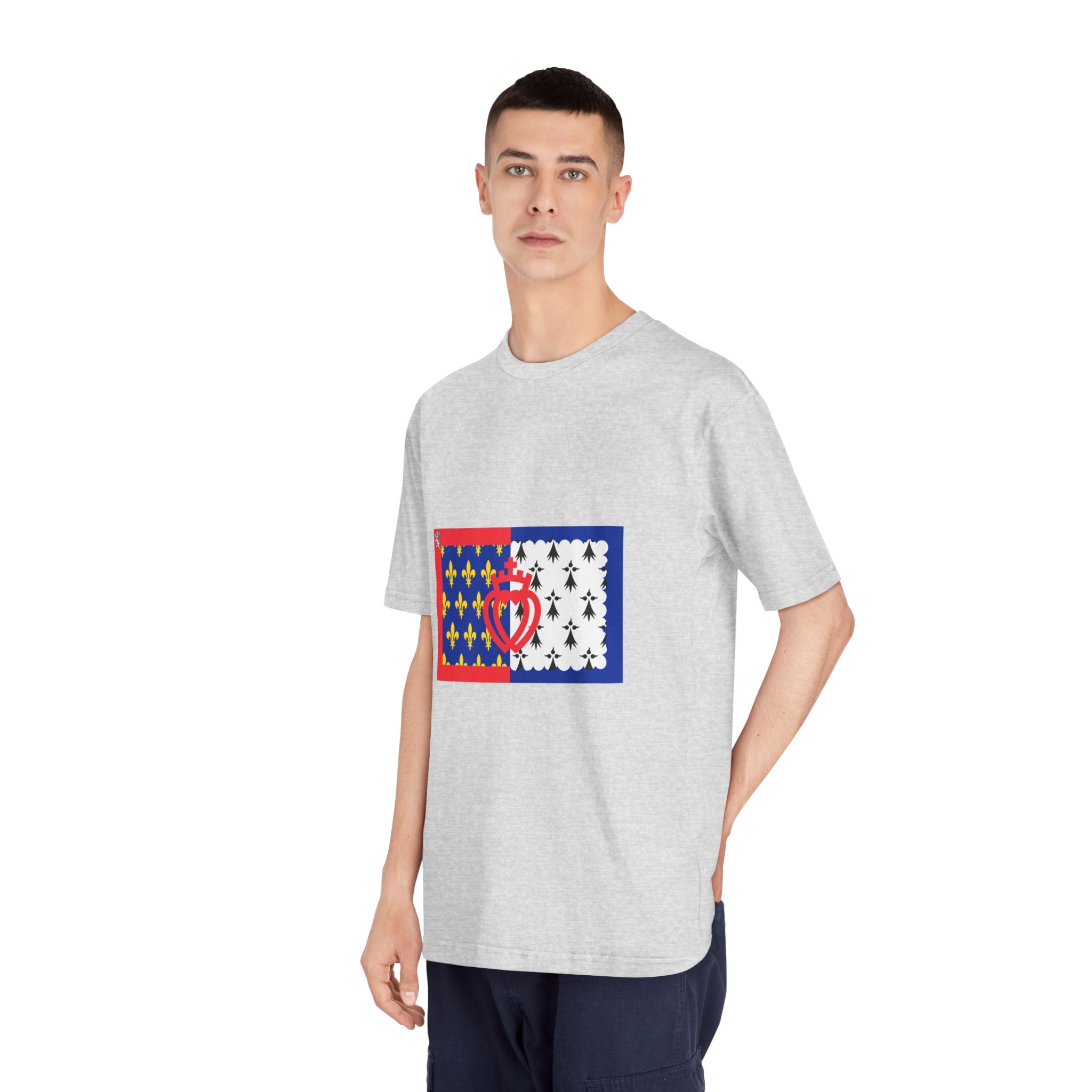 Cultural Flag of Pays de La Loire Unisex Classic Crewneck T Shirt - Image 16