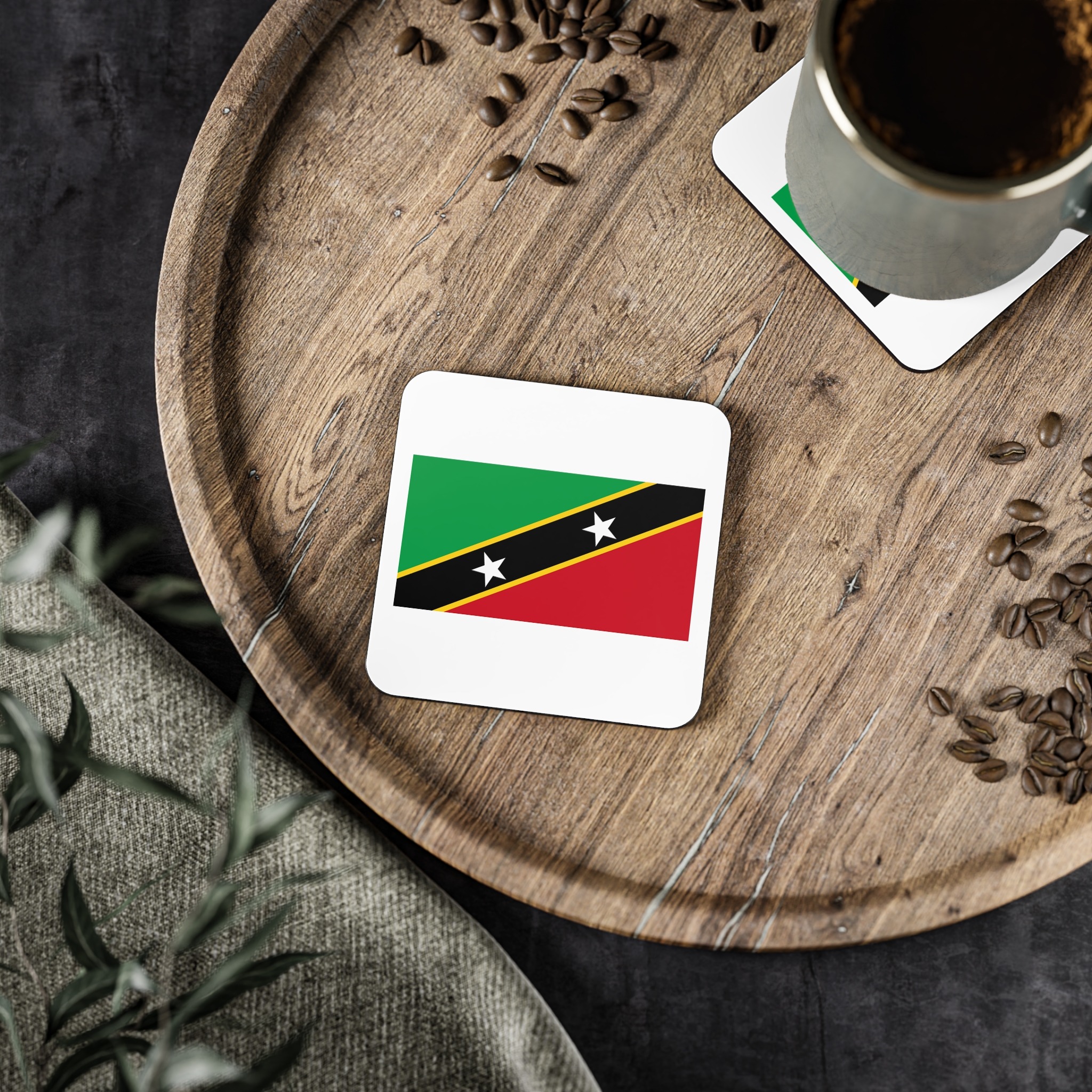 Saint Kitts Flag Coasters - Image 5