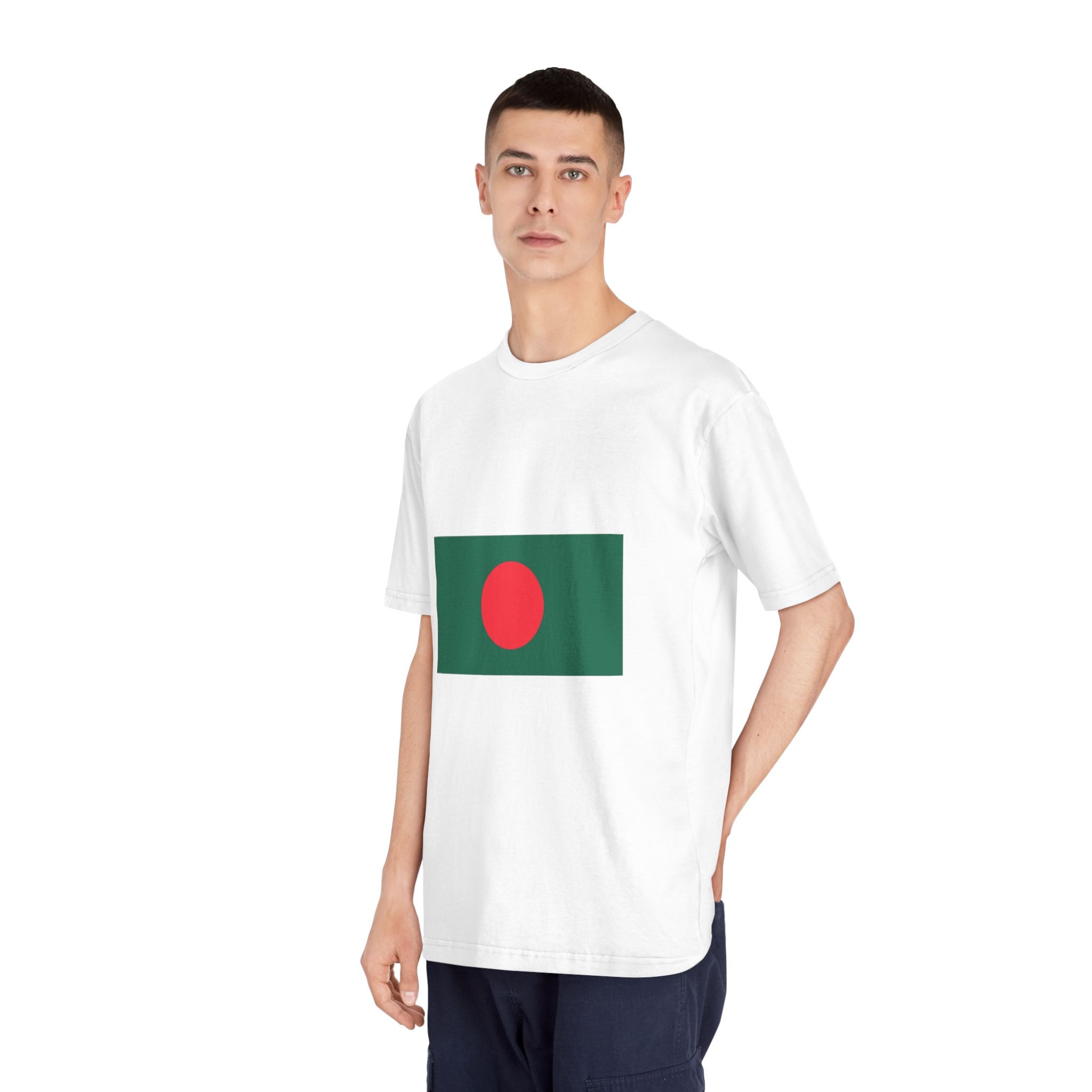 Bangladesh Flag Unisex Classic Crewneck T Shirt - Image 4