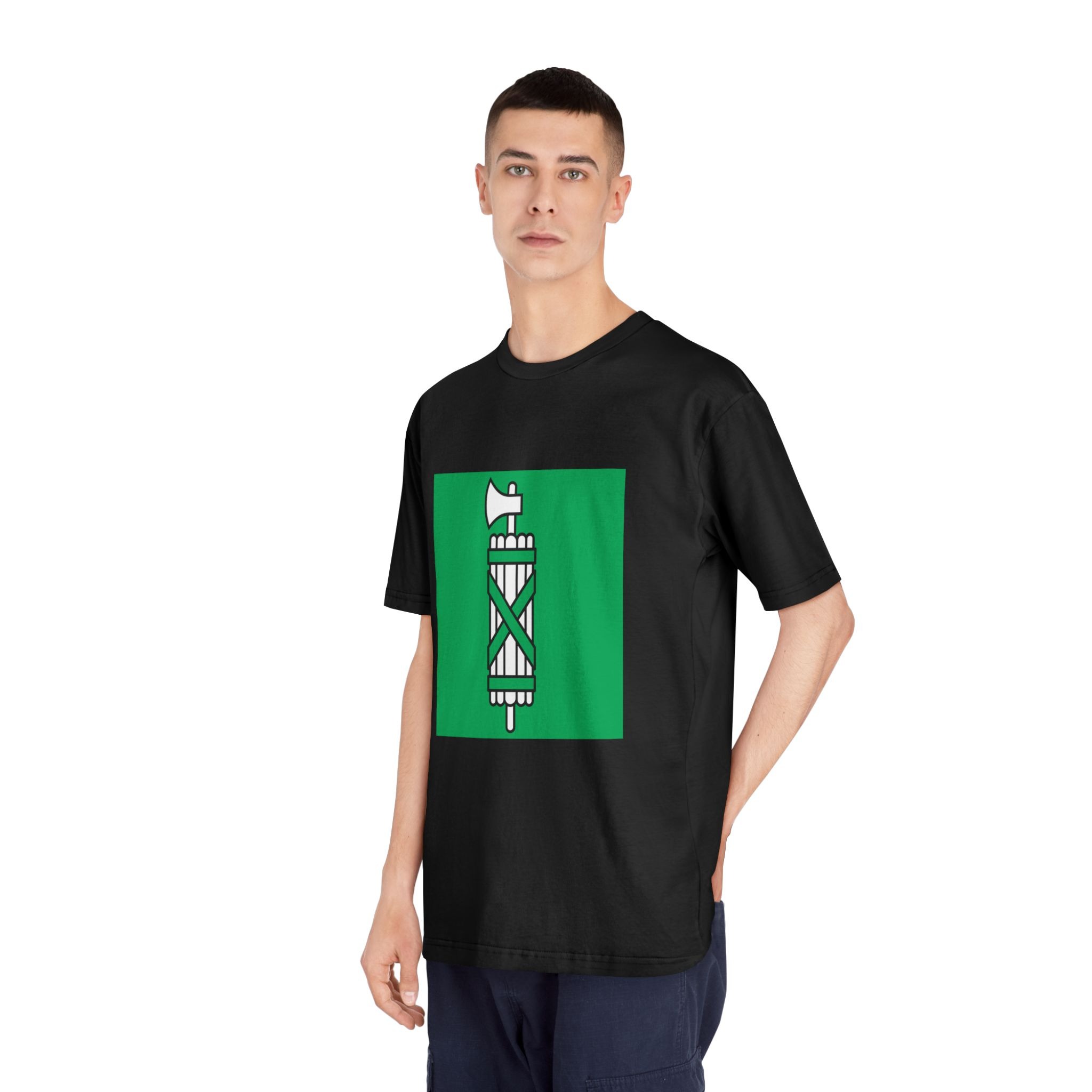 Flag of Canton of Sankt Gallen Unisex Classic Crewneck T Shirt - Image 8