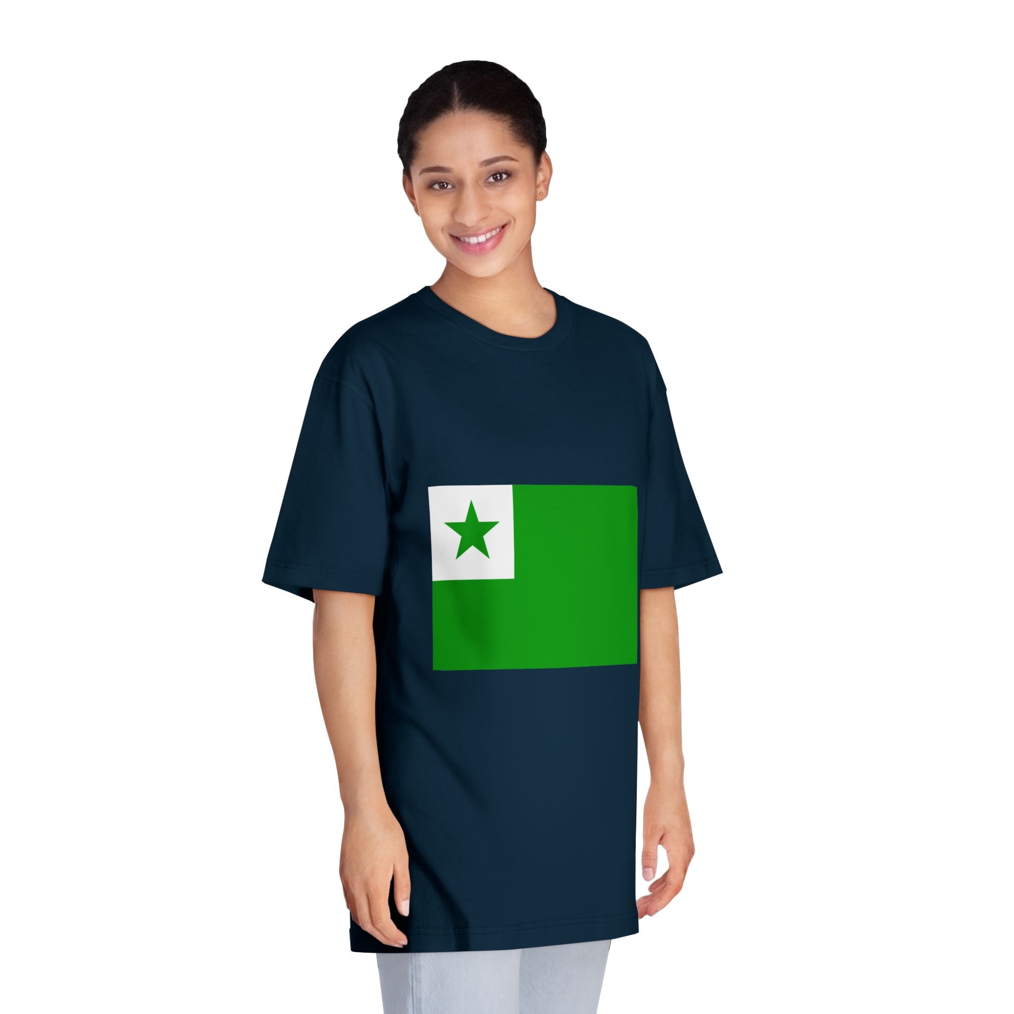 Flag of Esperanto Unisex Classic Crewneck T Shirt - Image 19