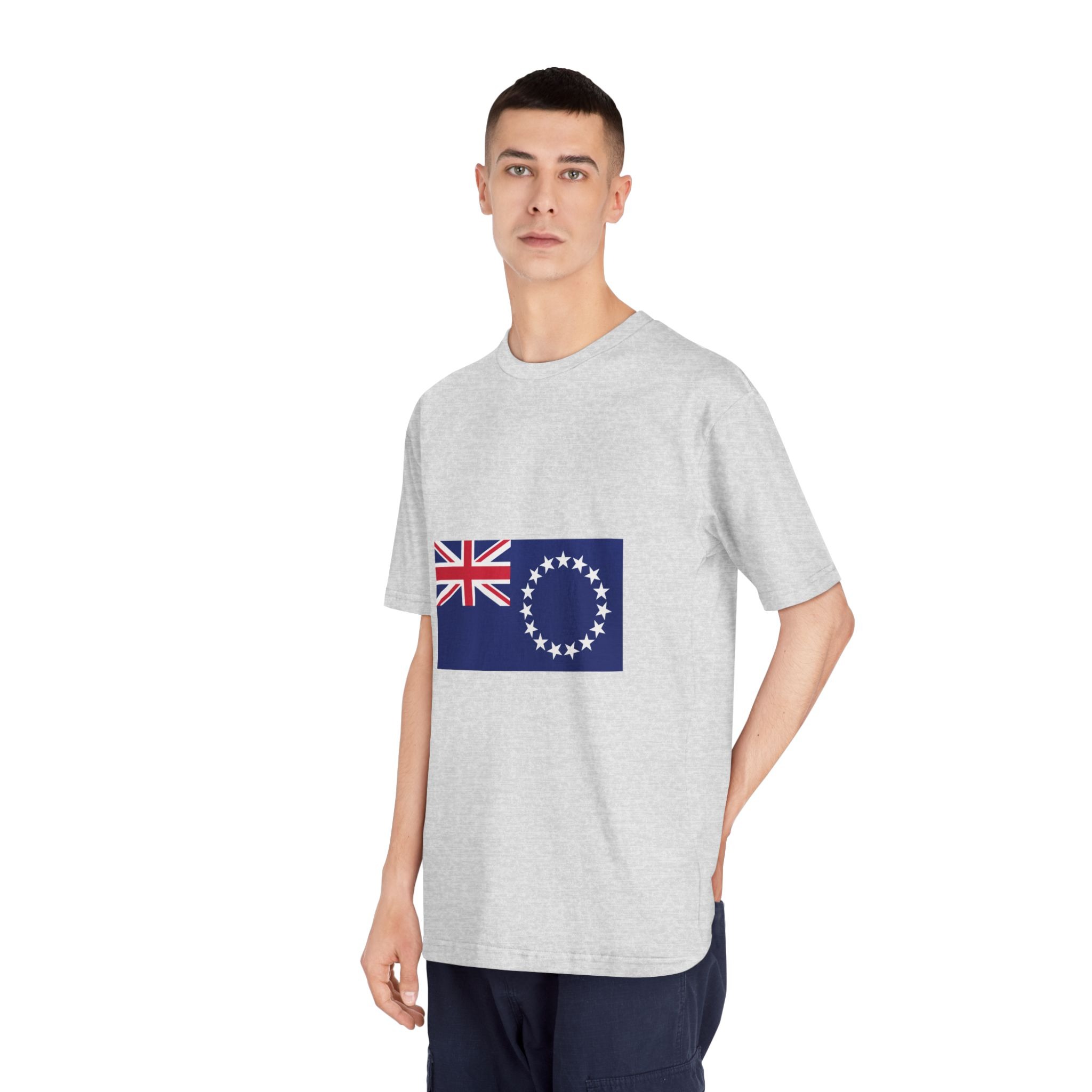 Cook Islands Flag Unisex Classic Crewneck T Shirt - Image 16