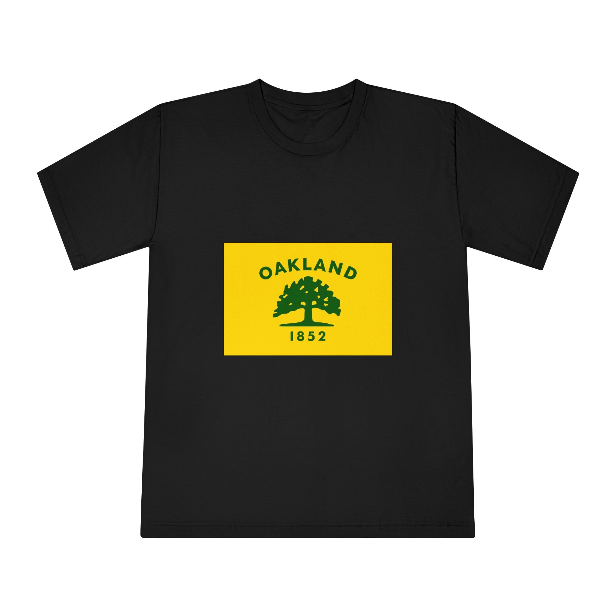 Flag of Oakland California Unisex Classic Crewneck T Shirt - Image 5