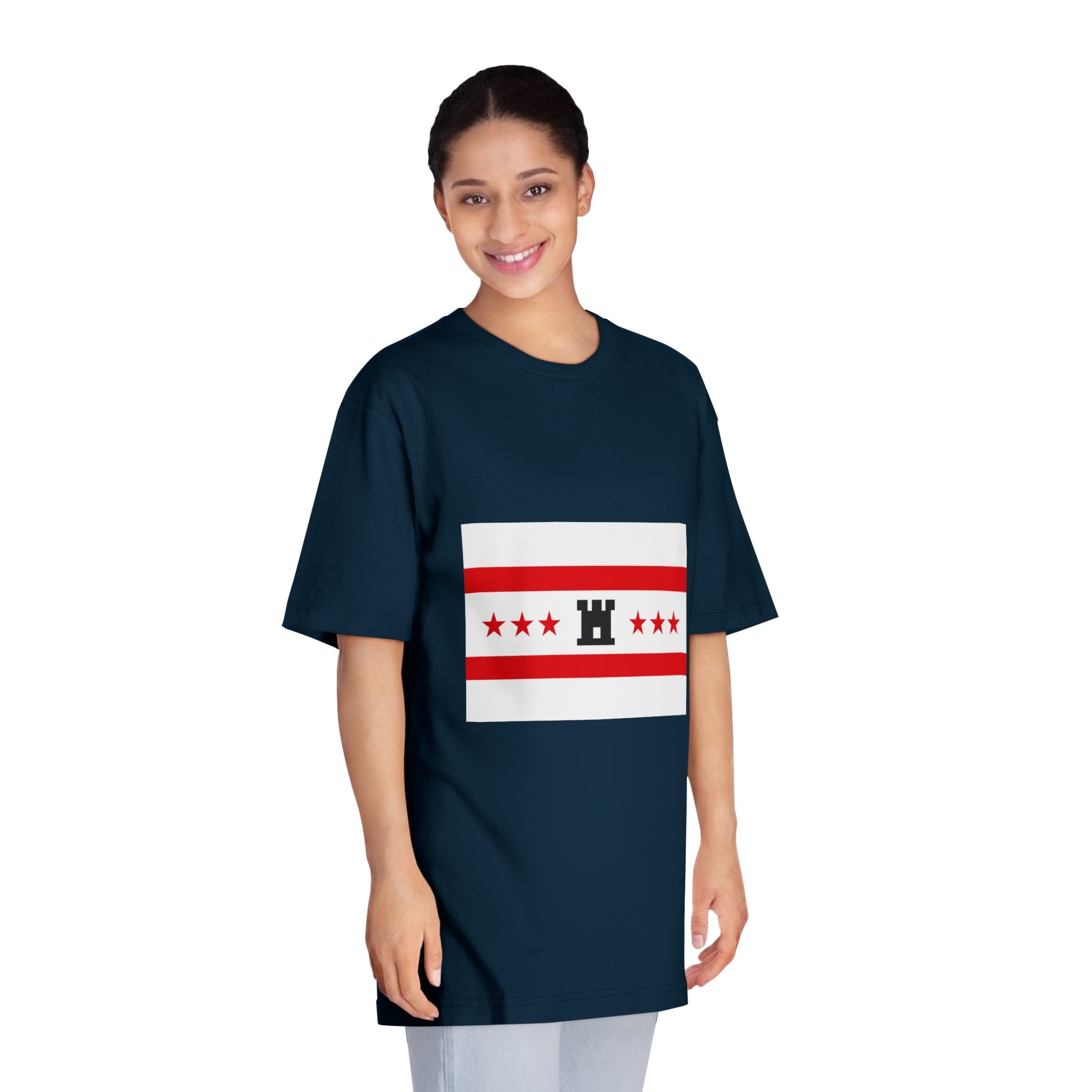 Drenthe Flag Red White Horizontal Stripes With Black Yellow Emblem Regional Flag Drenthe Unisex Classic Crewneck T Shirt - Image 19