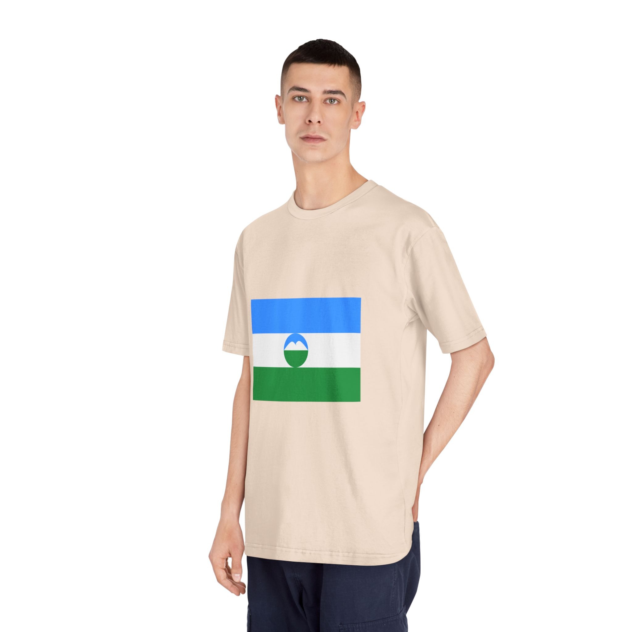 Flag of Kabardino Balkaria Unisex Classic Crewneck T Shirt - Image 12