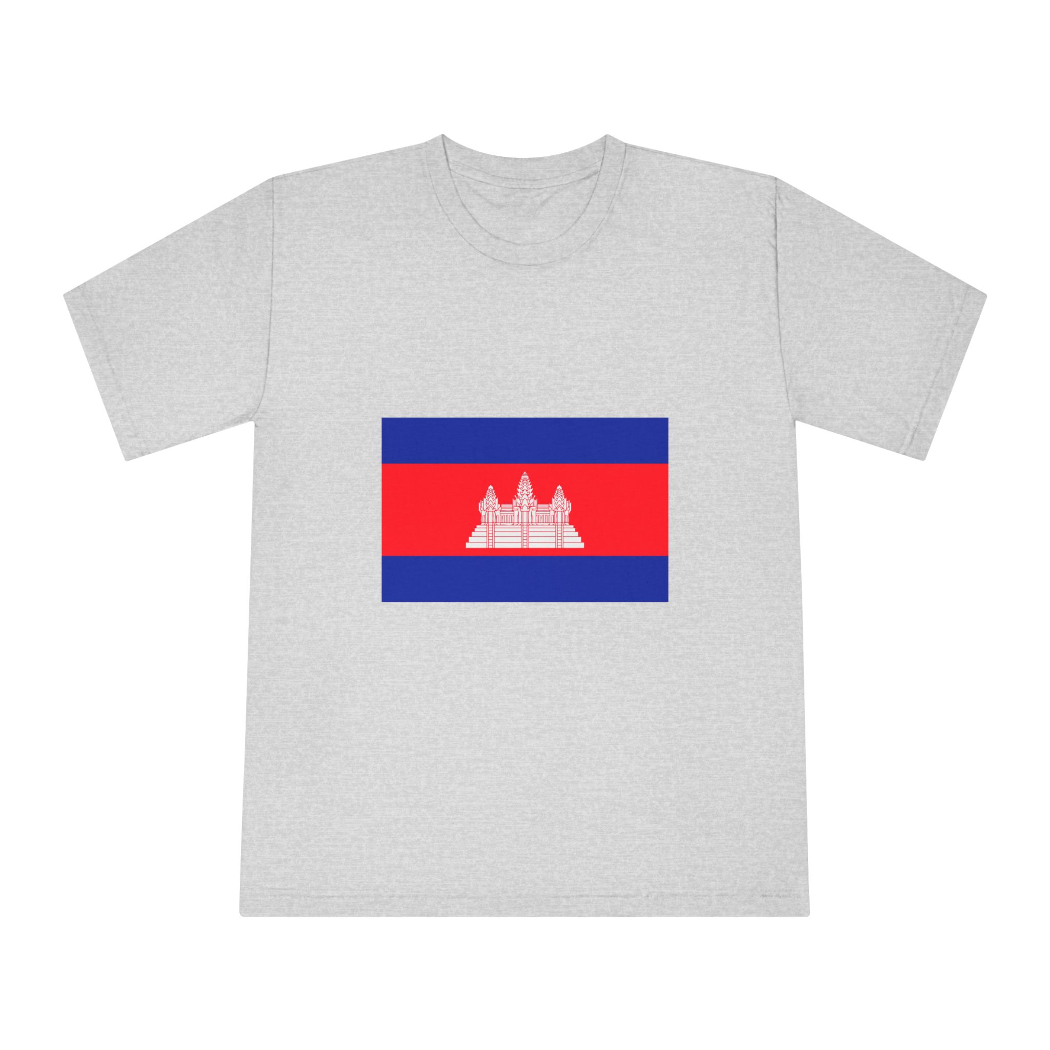 Flag of Cambodia Unisex Classic Crewneck T Shirt - Image 13