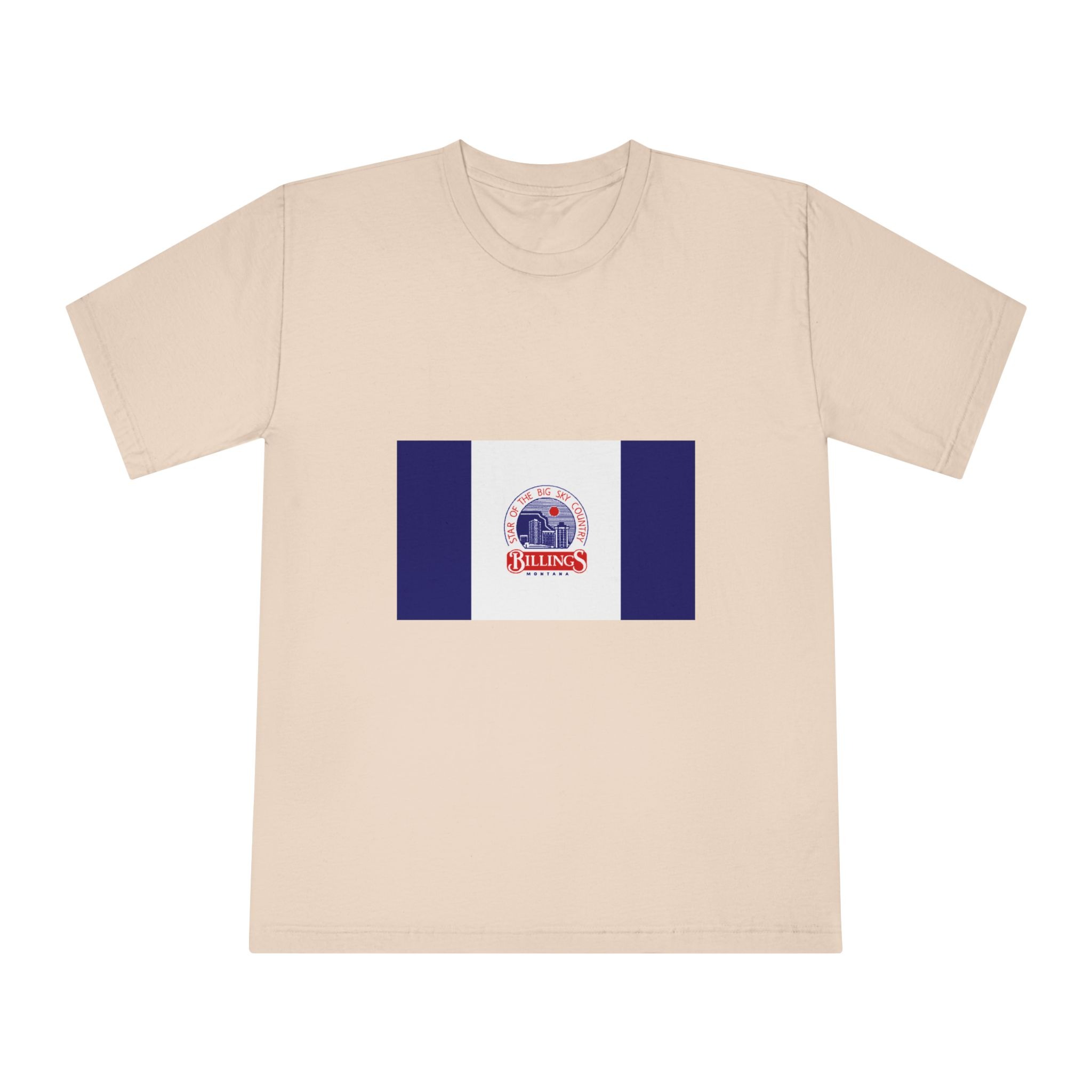 Flag of Billings, Montana Unisex Classic Crewneck T Shirt - Image 9