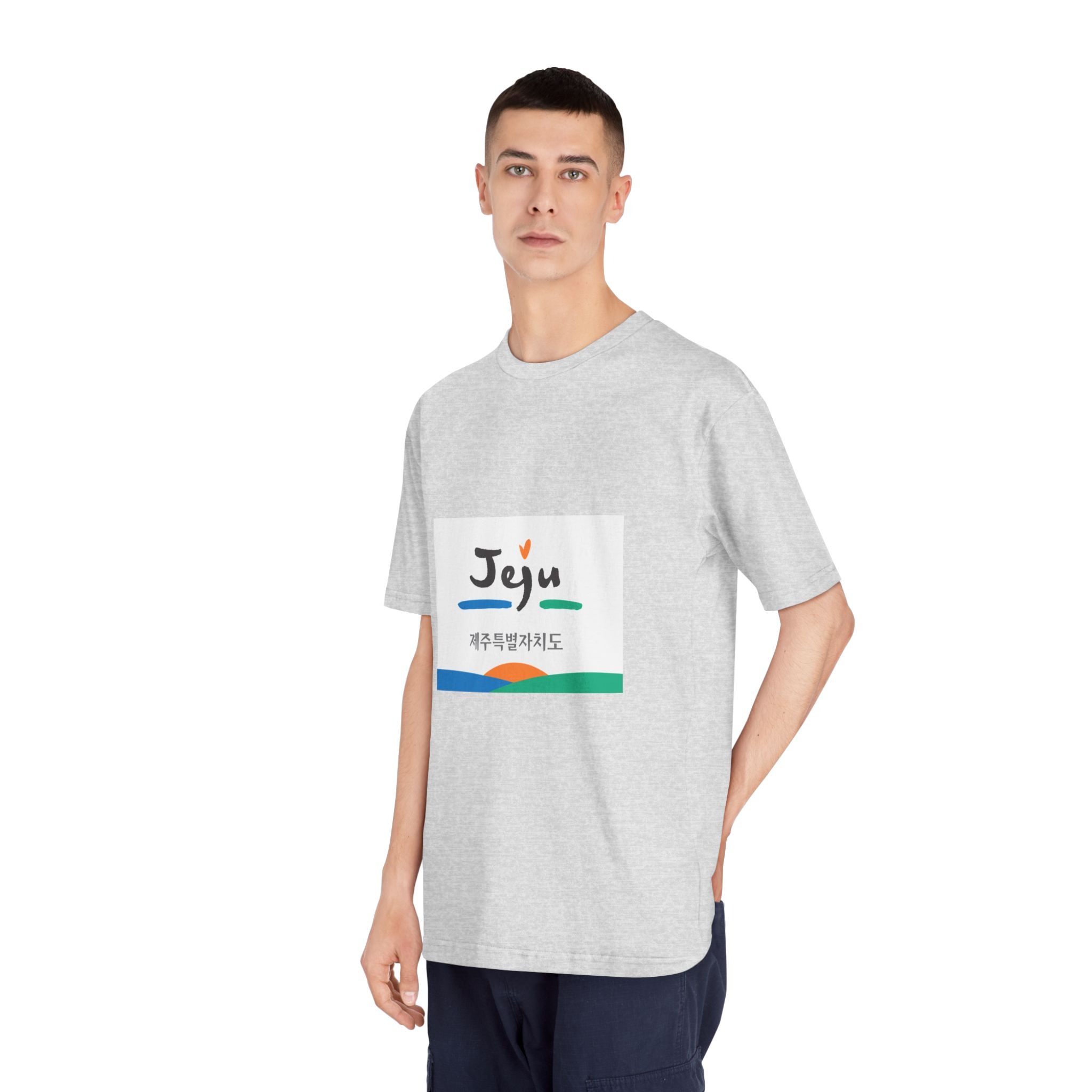 Flag of Jeju Province Unisex Classic Crewneck T Shirt - Image 16