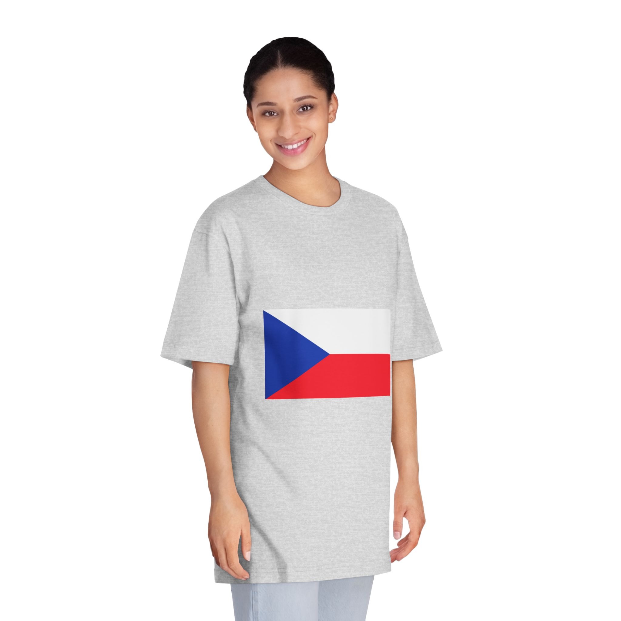 Czech Republic Flag Unisex Classic Crewneck T Shirt - Image 15
