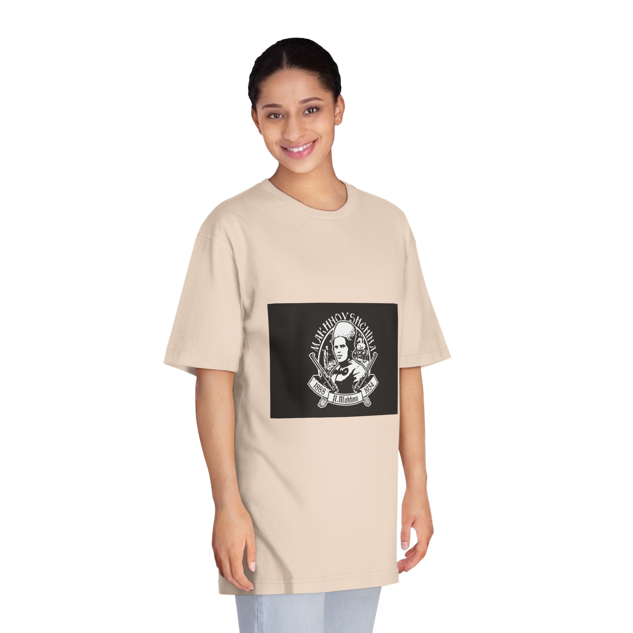 Flag of Father Makhno Unisex Classic Crewneck T Shirt - Image 11