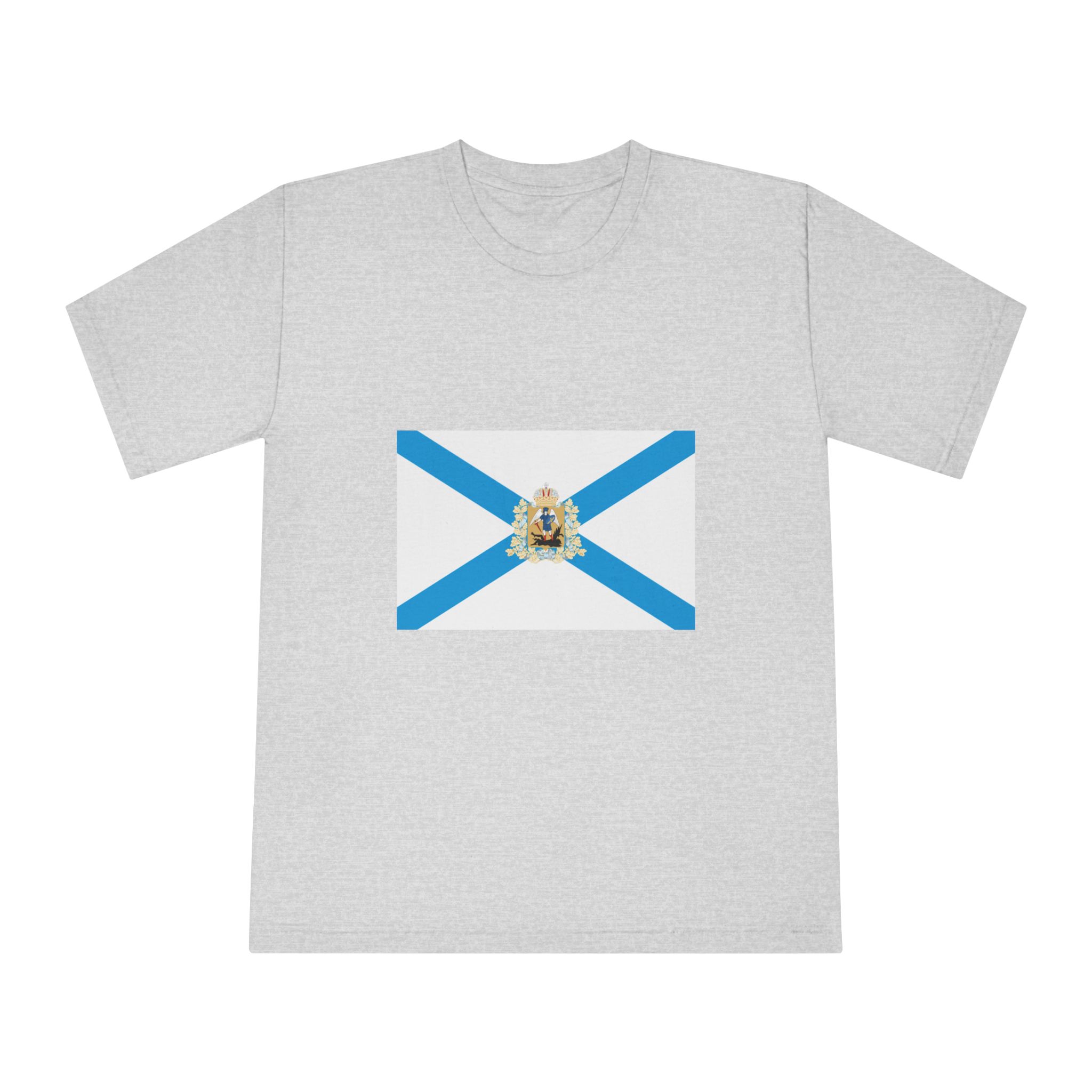 Flag of Arkhangelsk Oblast Unisex Classic Crewneck T Shirt - Image 13