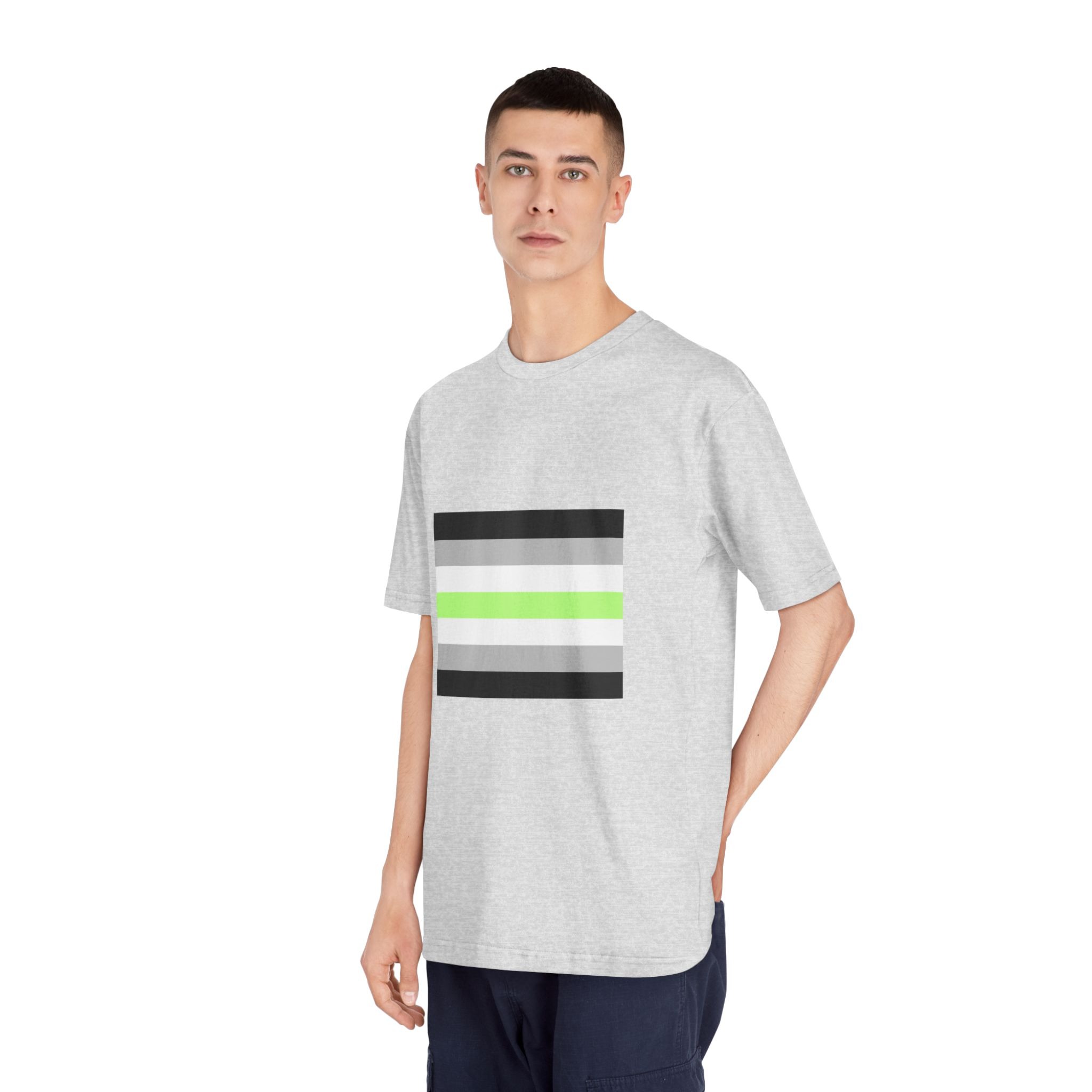 Agender Pride Flag Unisex Classic Crewneck T Shirt - Image 16