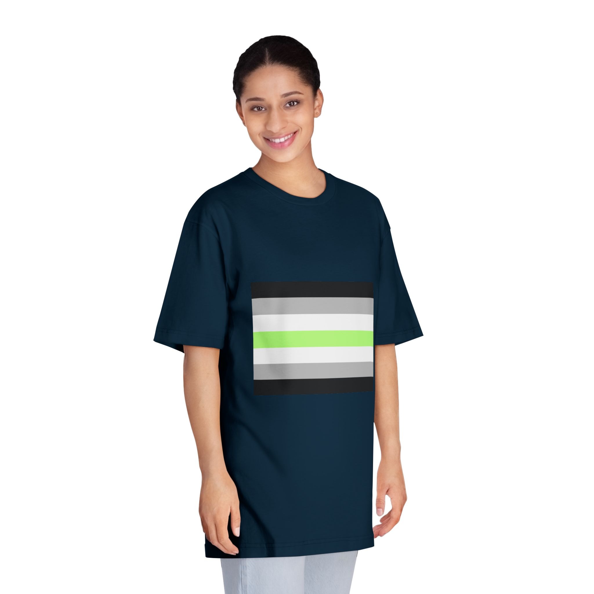 Agender Pride Flag Unisex Classic Crewneck T Shirt - Image 19