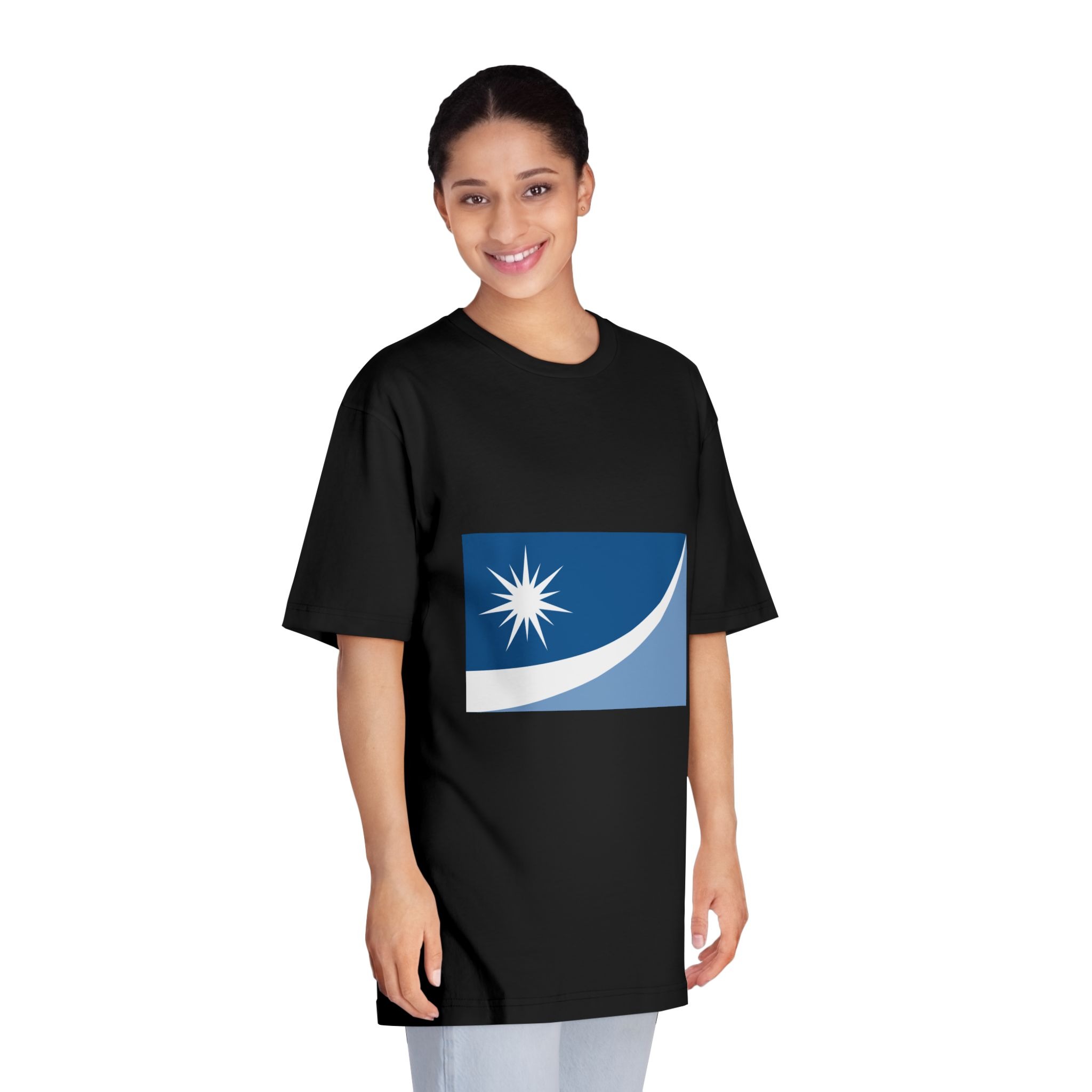 Flag of Crystal, Minnesota Unisex Classic Crewneck T Shirt - Image 7