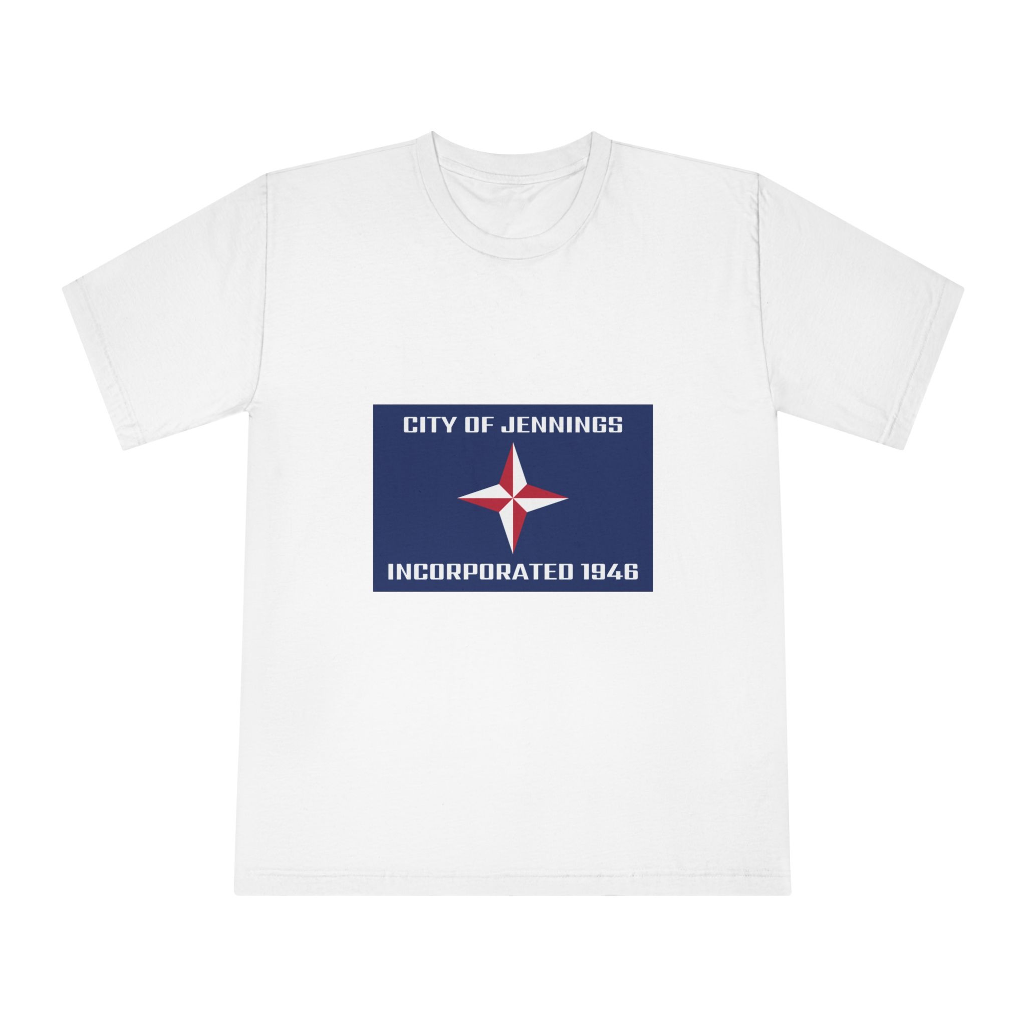 Flag of Jennings, Missouri Unisex Classic Crewneck T Shirt