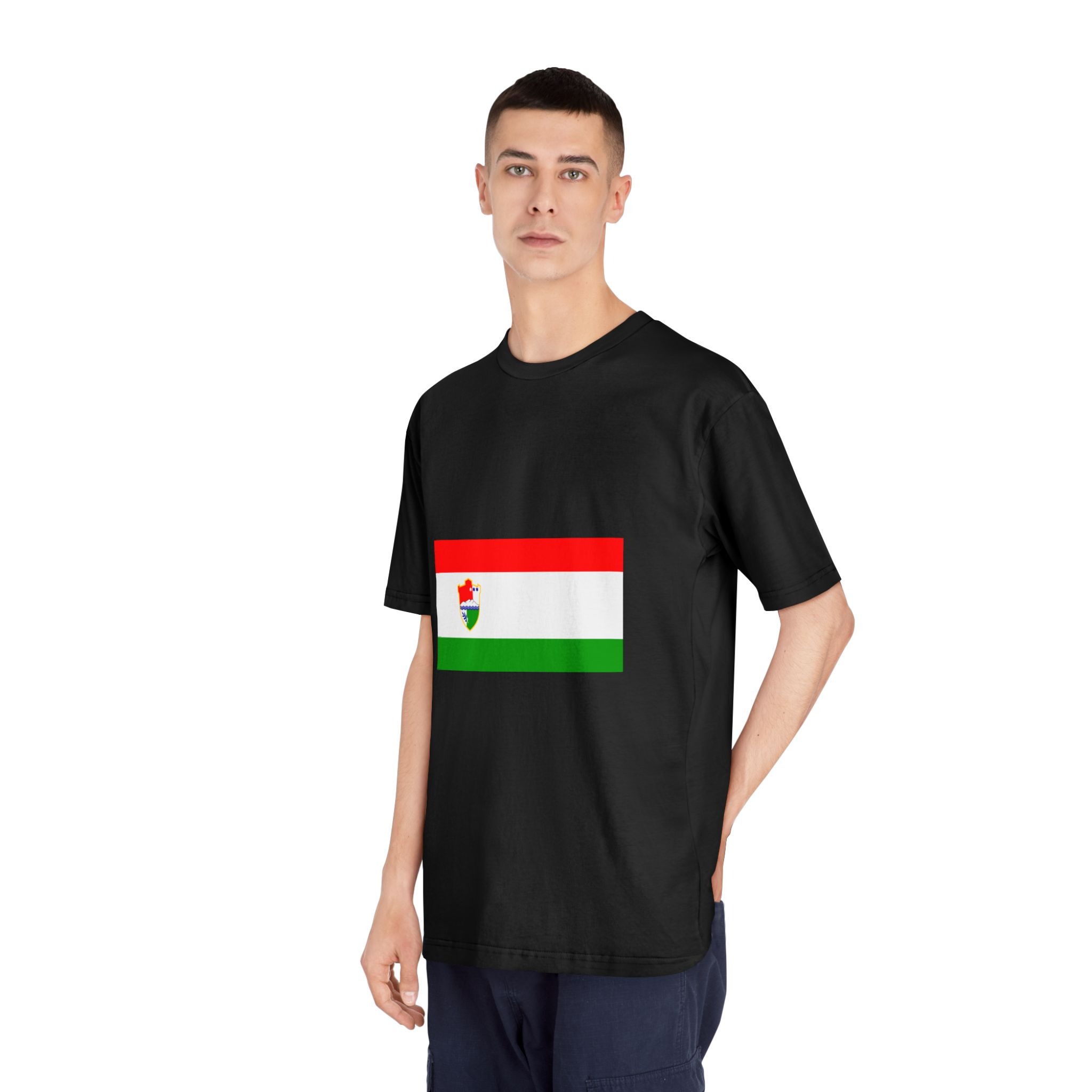 Flag of Central Bosnia Unisex Classic Crewneck T Shirt - Image 8