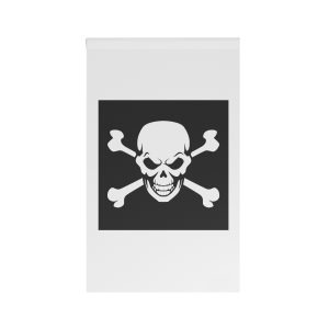 Pirate Flag With Skull Crossbones Illustration Human Skull With Crossed Bones House Banner