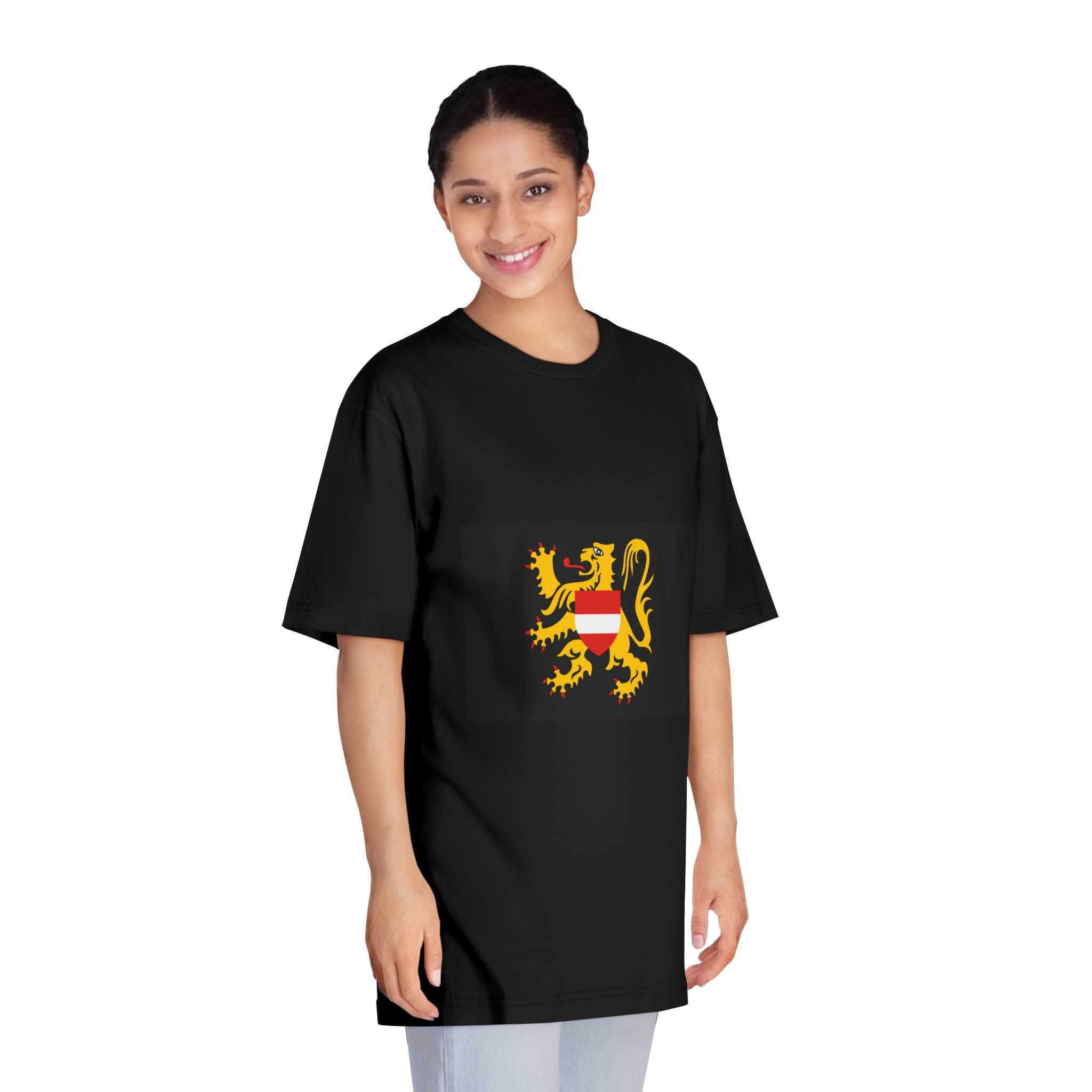 Flag of Flemish Brabant Unisex Classic Crewneck T Shirt - Image 7