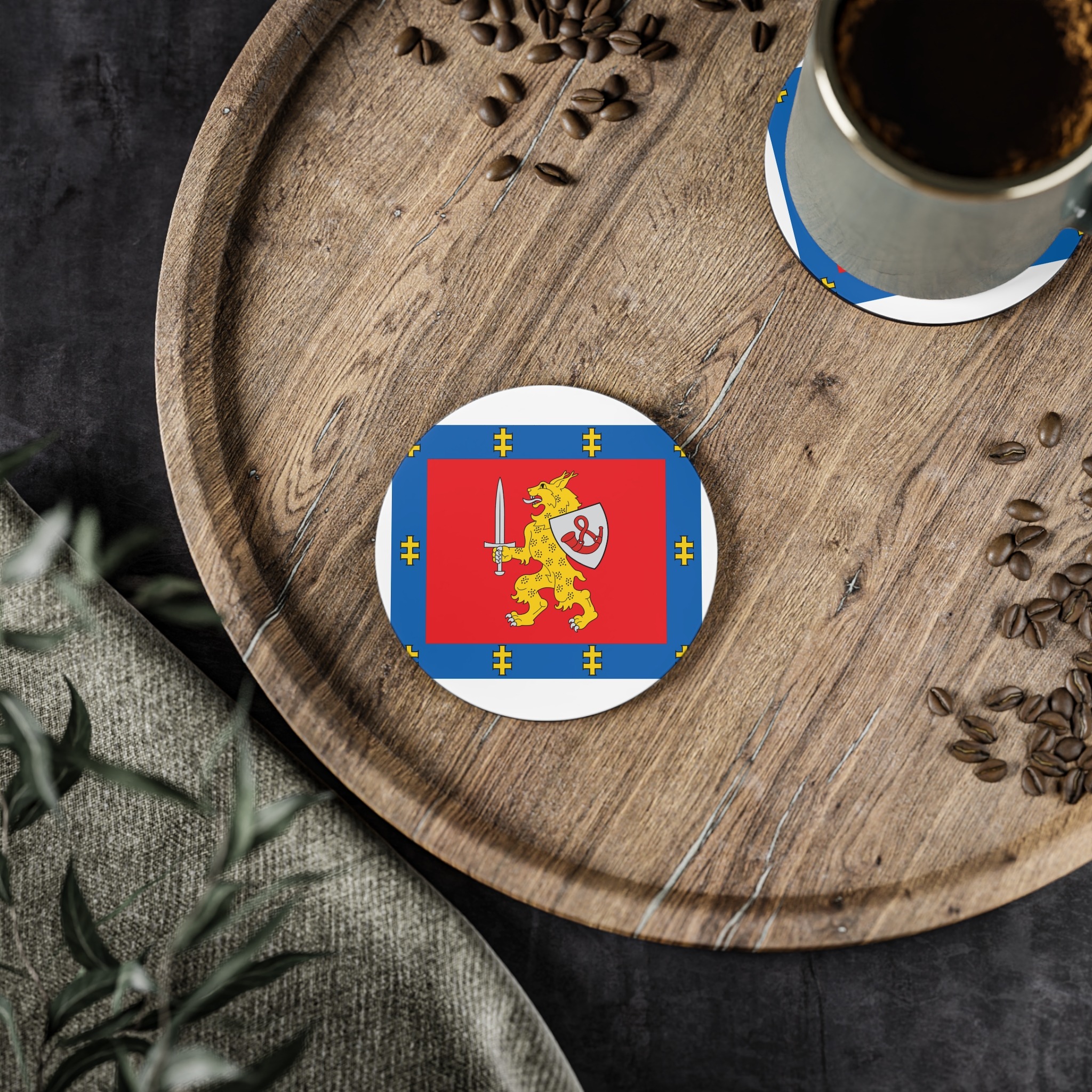 Taurage County Flag Coasters - Image 2