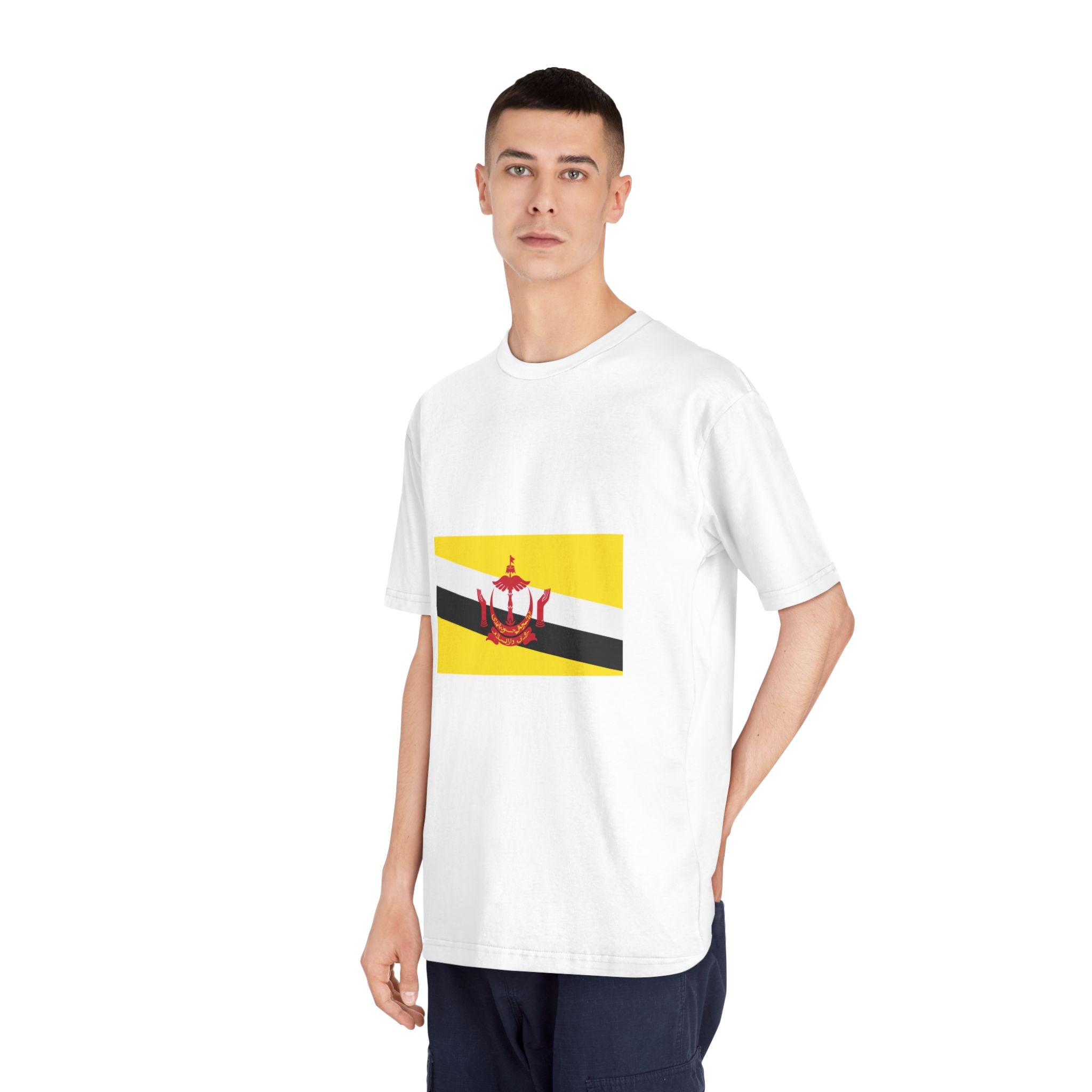 Brunai Flag Unisex Classic Crewneck T Shirt - Image 4