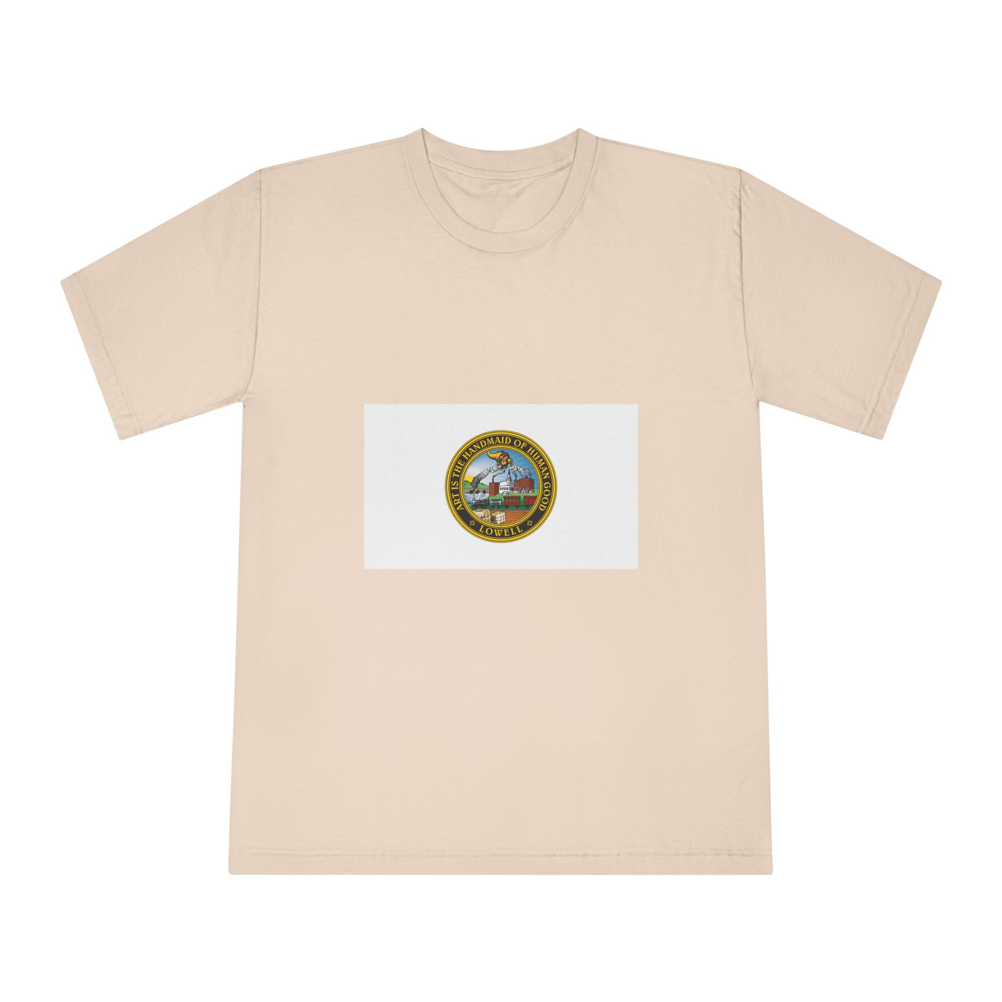 Flag of Lowell, Massachusetts Unisex Classic Crewneck T Shirt - Image 9