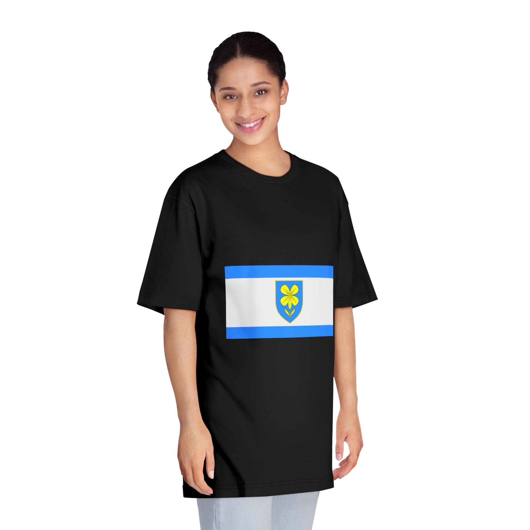 Flag of Lika Senj County Unisex Classic Crewneck T Shirt - Image 7