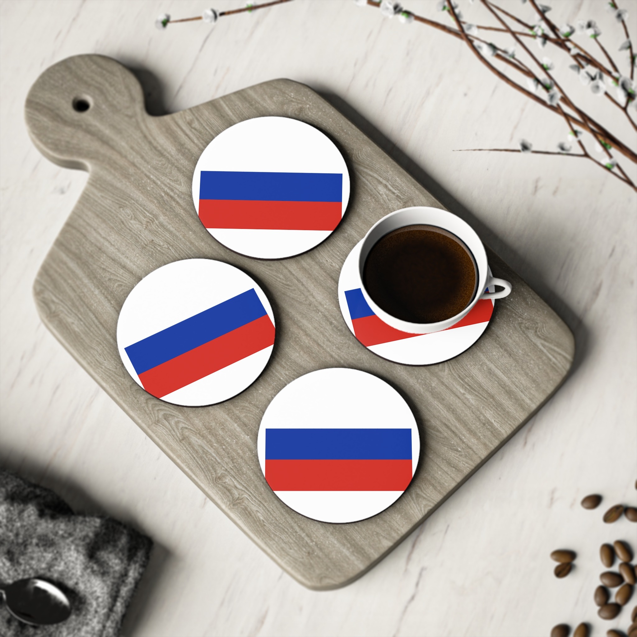 Rusia Flag Copia Coasters - Image 4