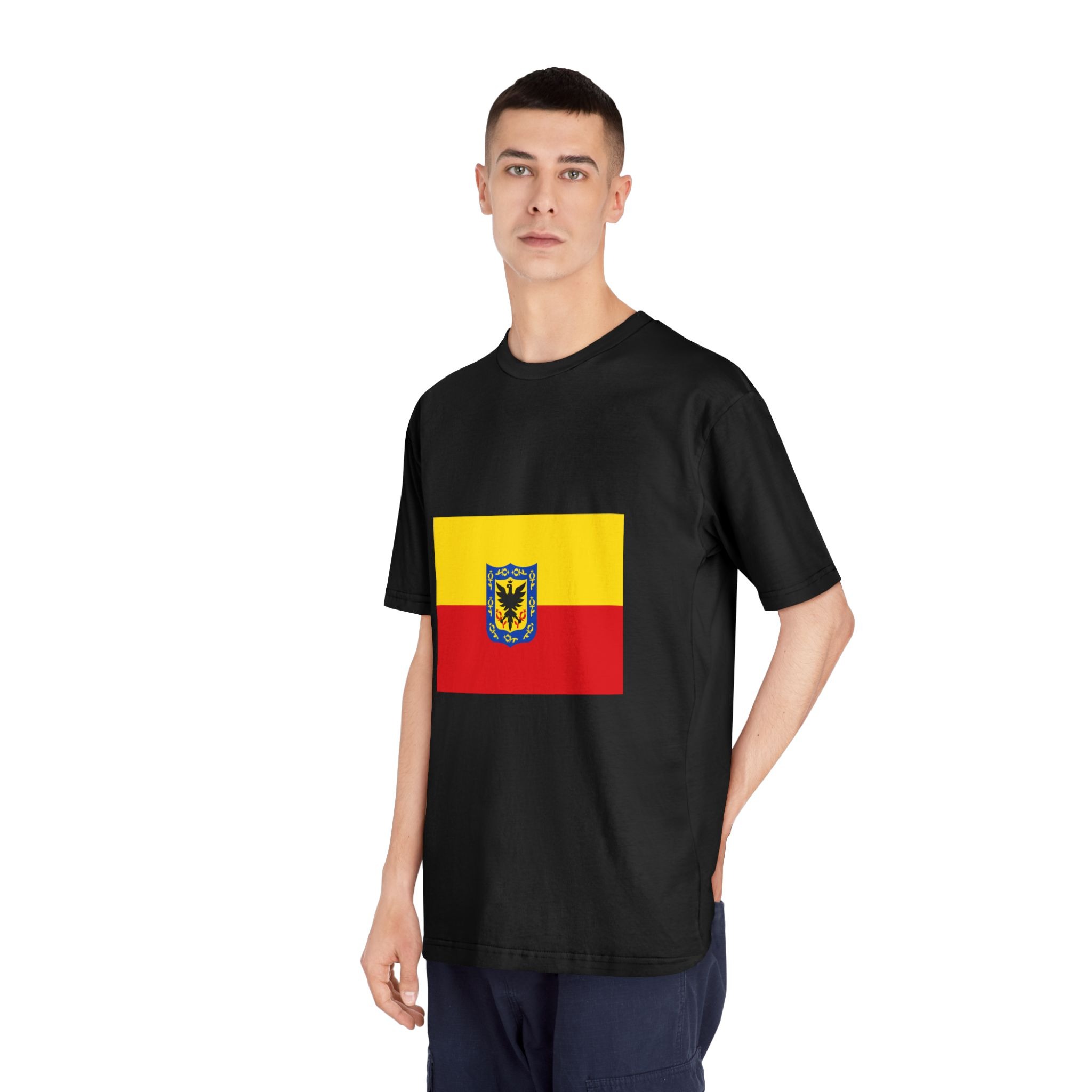 Flag of Bogotá Unisex Classic Crewneck T Shirt - Image 8