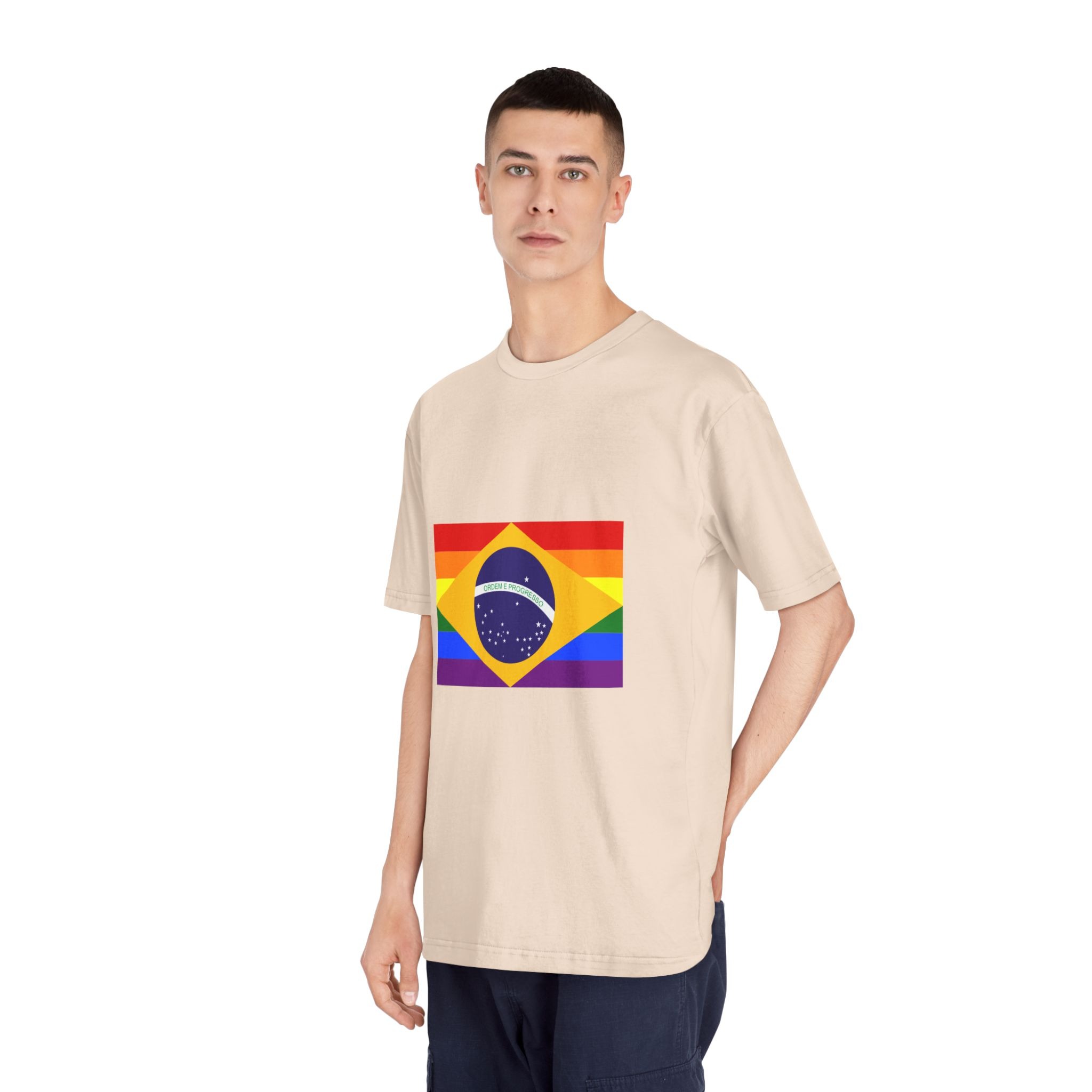 Brazil Gay Flag Unisex Classic Crewneck T Shirt - Image 12