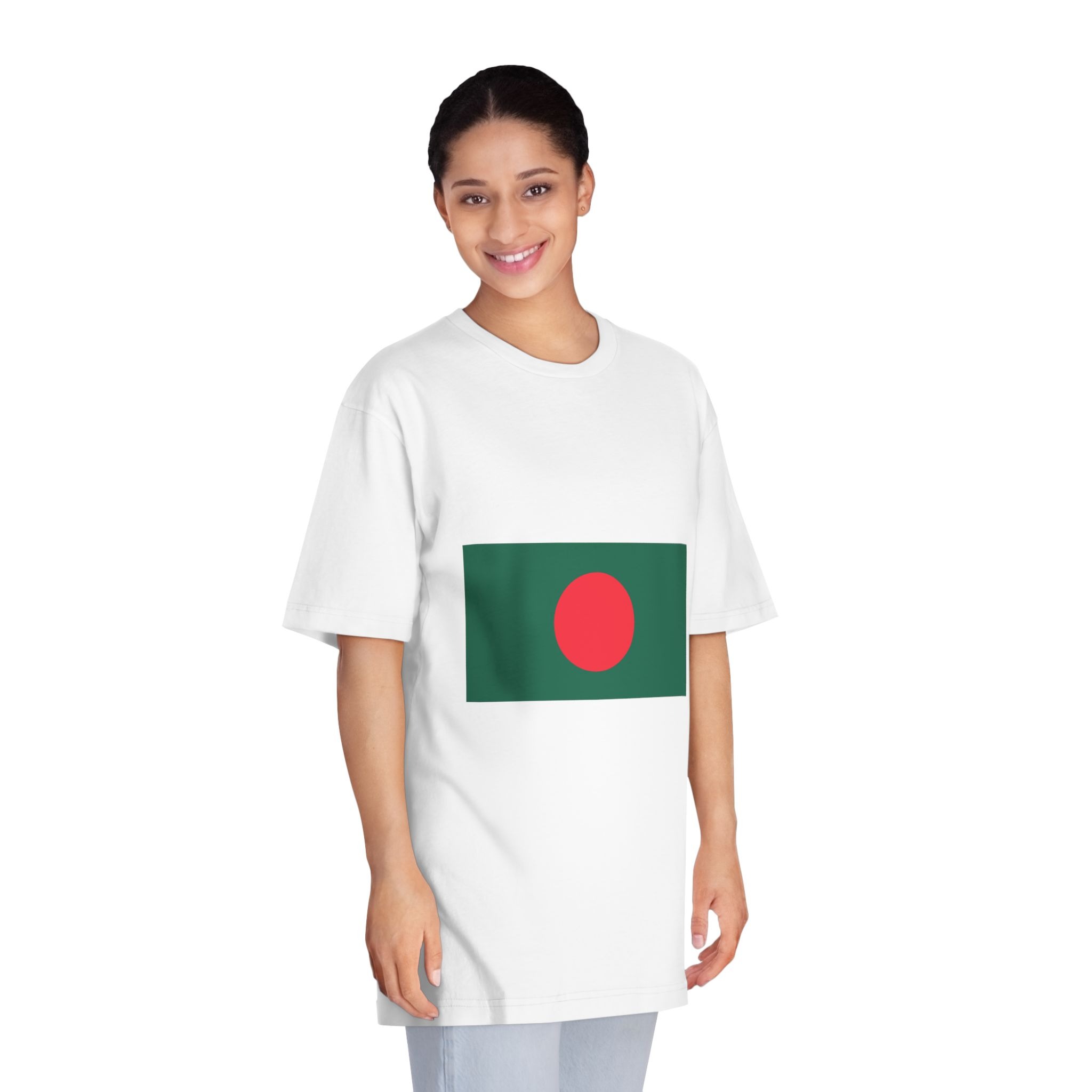 Bangladesh Flag Unisex Classic Crewneck T Shirt - Image 3