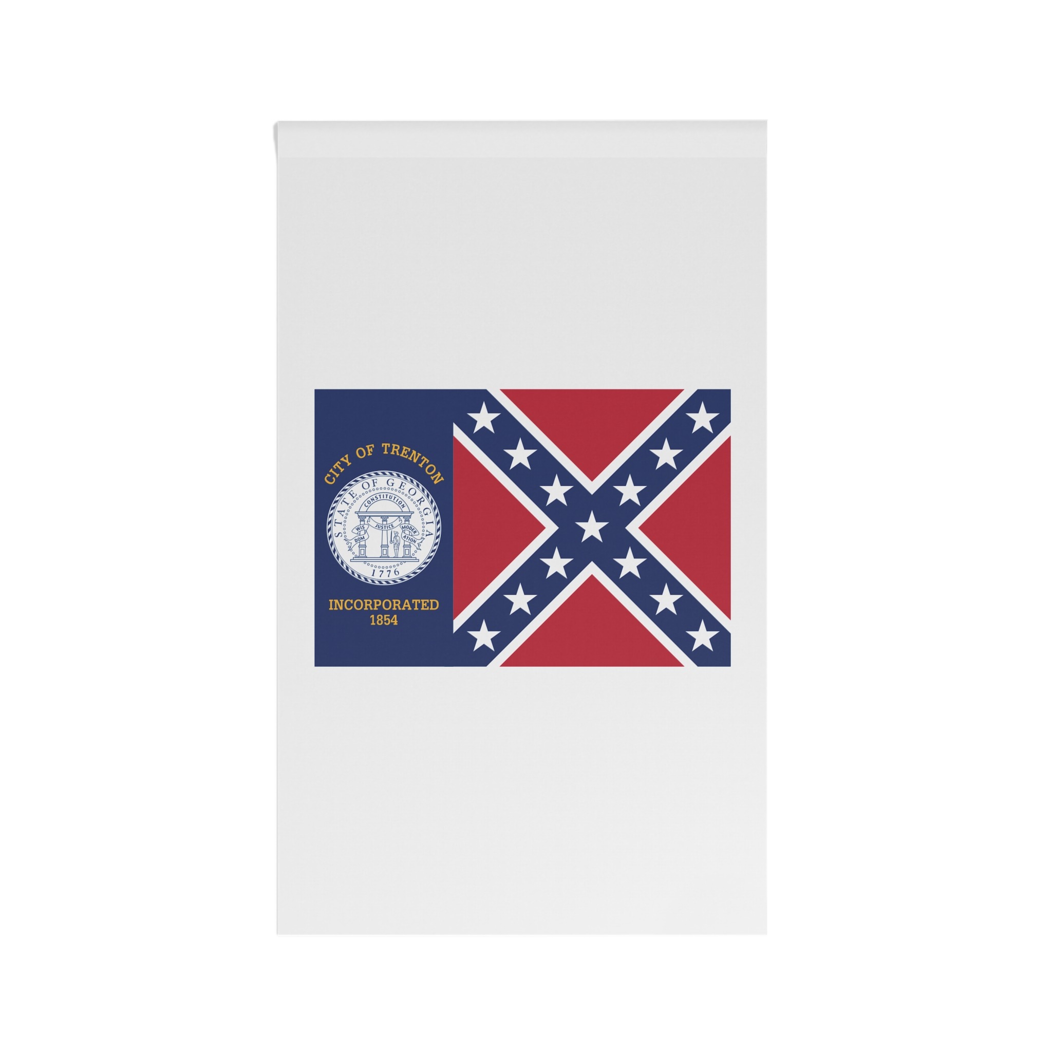 Flag of Trenton, Georgia House Banner - Image 2