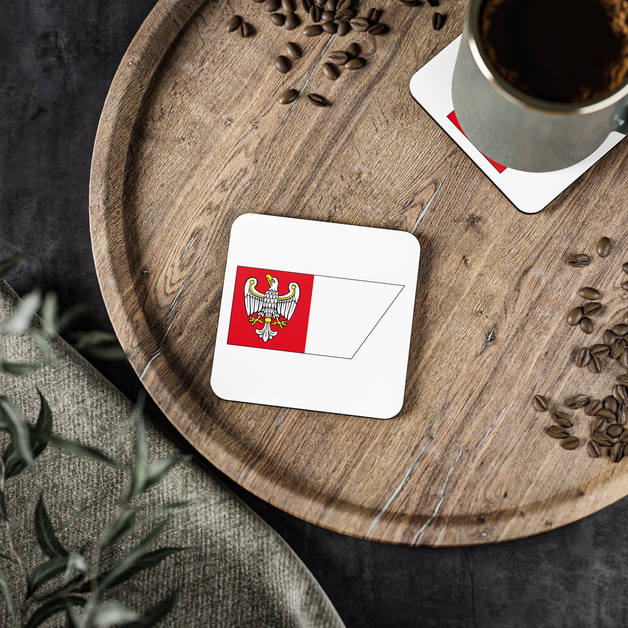 Pol Województwo Wielkopolskie Flag Coasters - Image 5