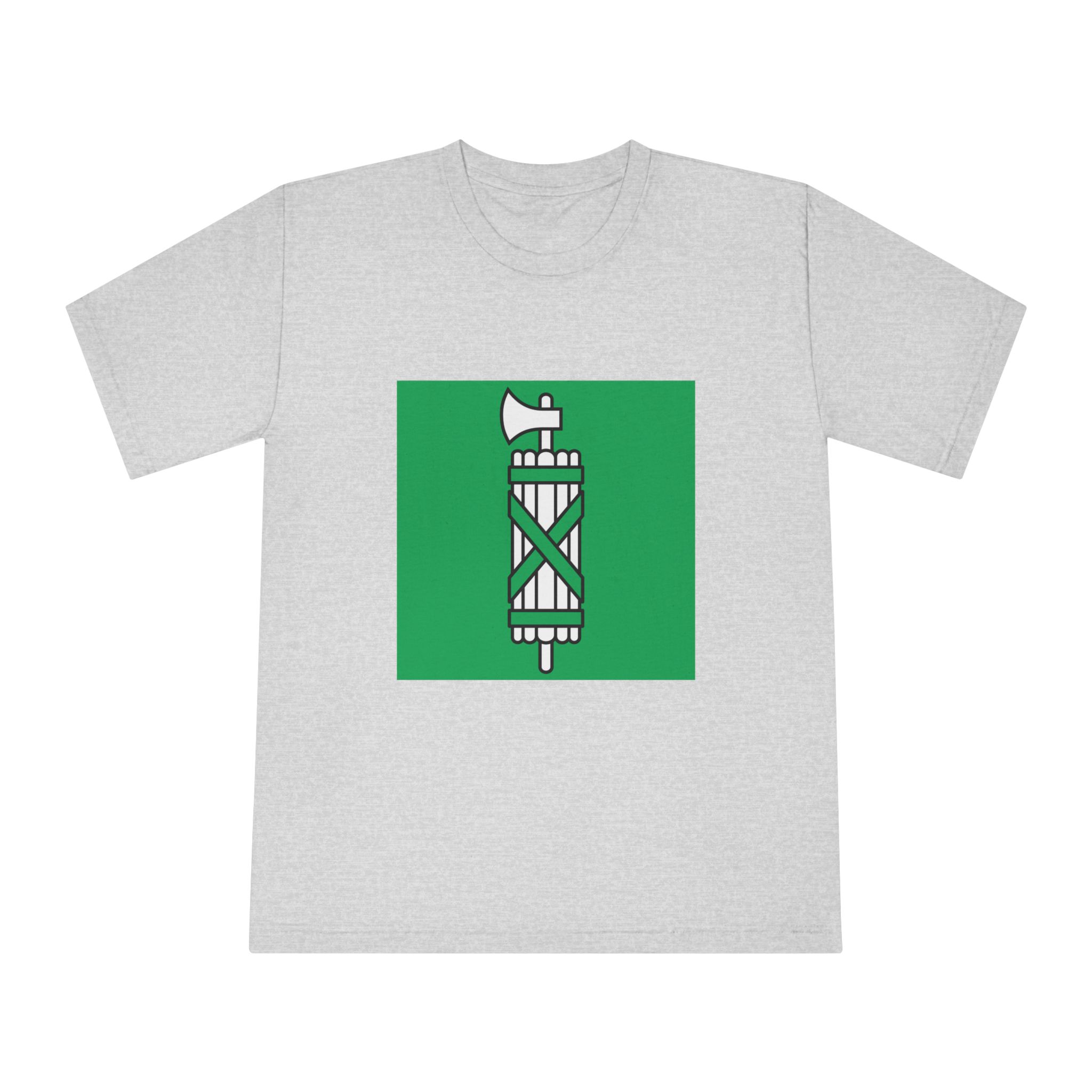 Flag of Canton of Sankt Gallen Unisex Classic Crewneck T Shirt - Image 13