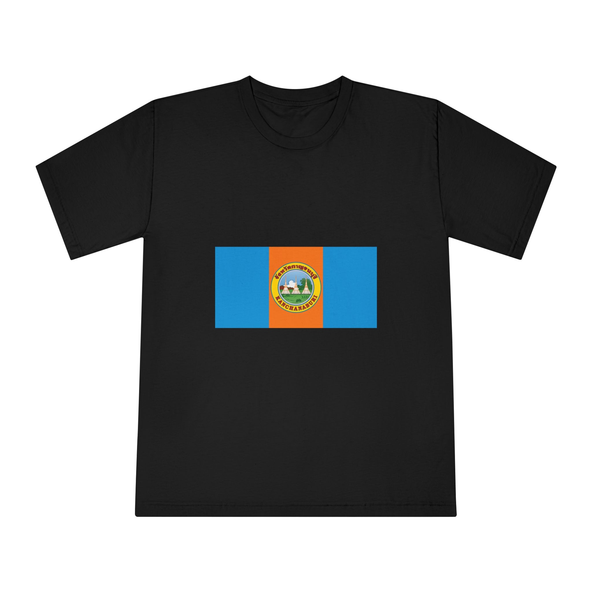 Flag of Kanchanaburi Province (2 1) Unisex Classic Crewneck T Shirt - Image 5