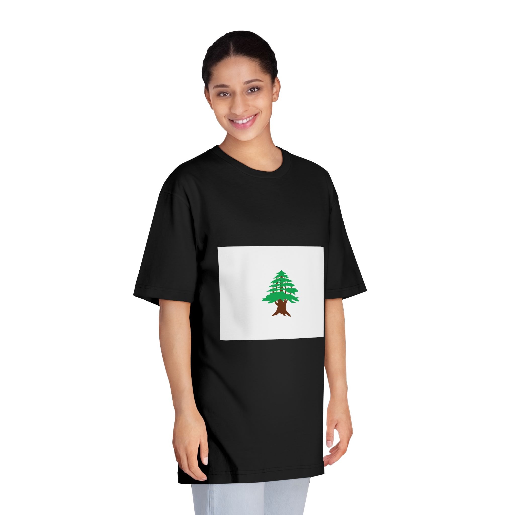 Flag of Lebanon (1918 1920) Unisex Classic Crewneck T Shirt - Image 7