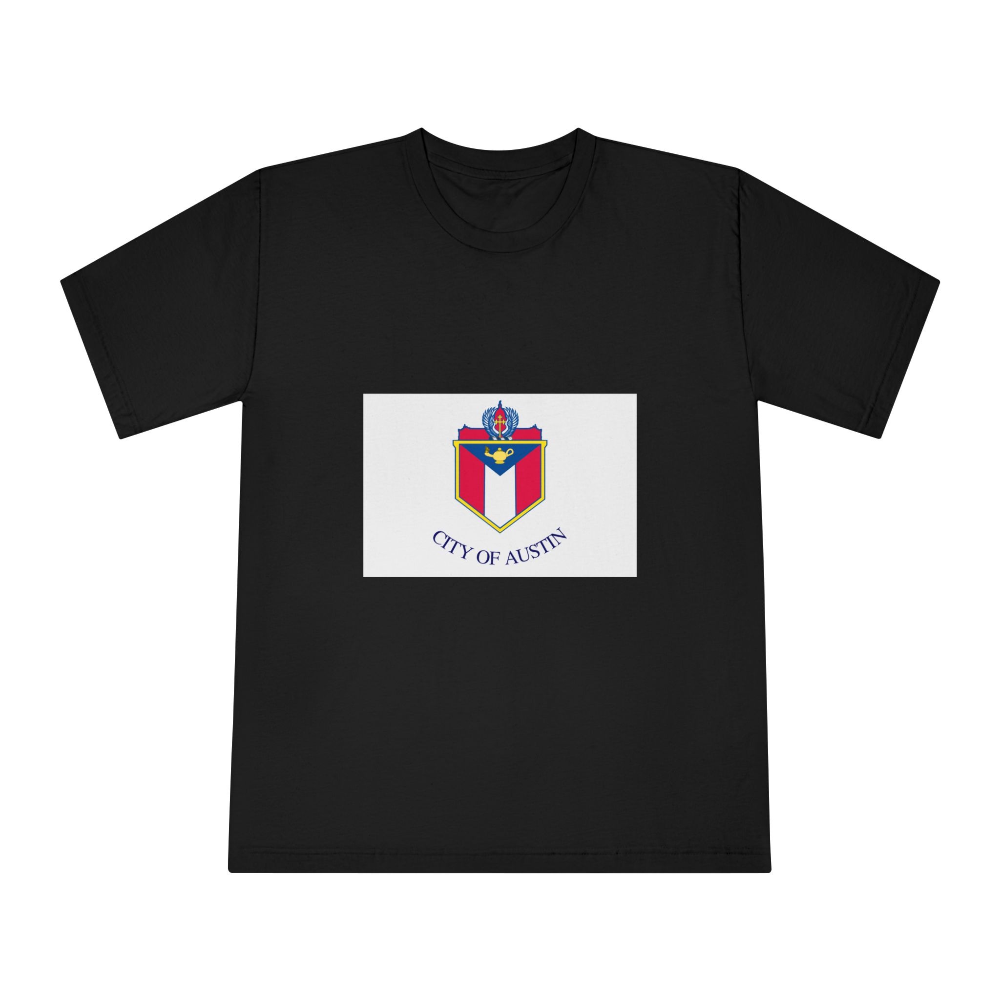 Flag of Austin, Texas Unisex Classic Crewneck T Shirt - Image 5
