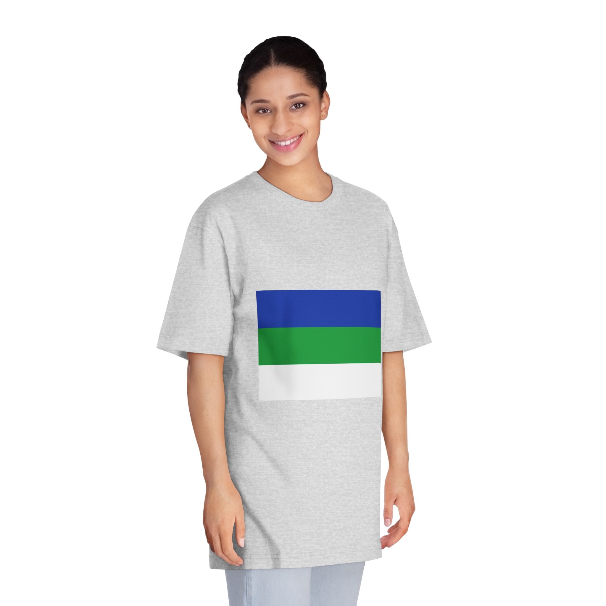 Flag of Komi Unisex Classic Crewneck T Shirt - Image 15