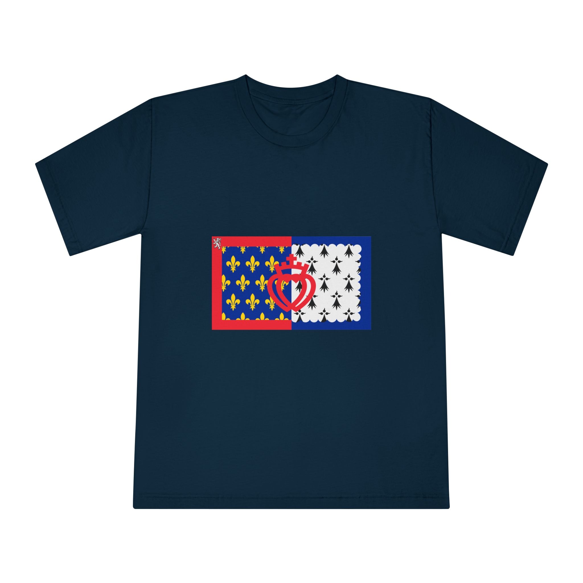 Cultural Flag of Pays de La Loire Unisex Classic Crewneck T Shirt - Image 17
