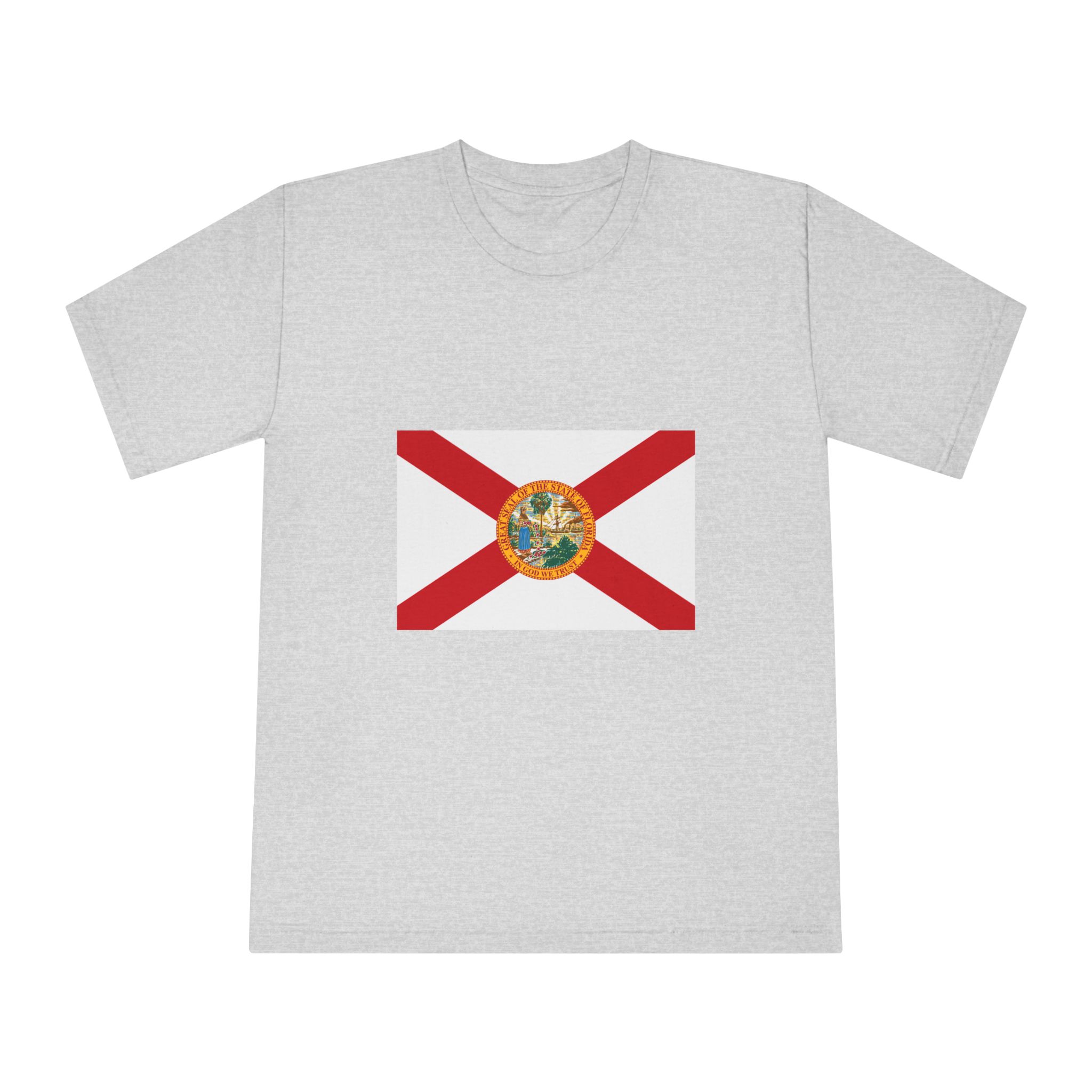 Flag of Florida Unisex Classic Crewneck T Shirt - Image 13