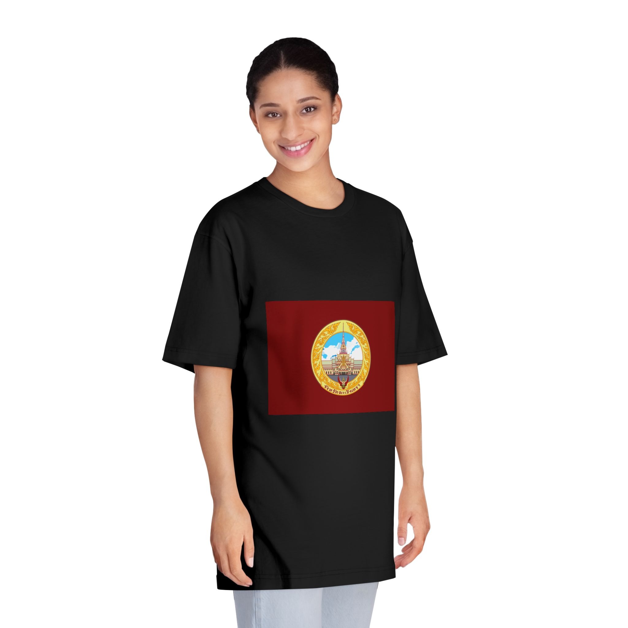 Flag of Chachoengsao Province Unisex Classic Crewneck T Shirt - Image 7