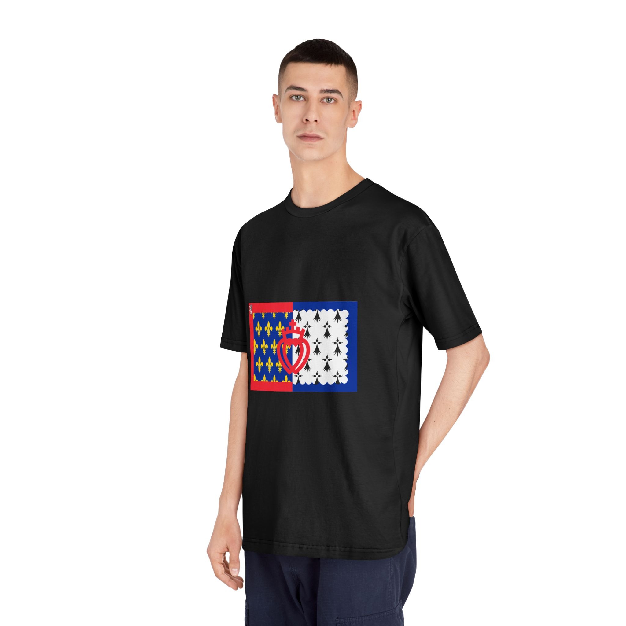 Cultural Flag of Pays de La Loire Unisex Classic Crewneck T Shirt - Image 8