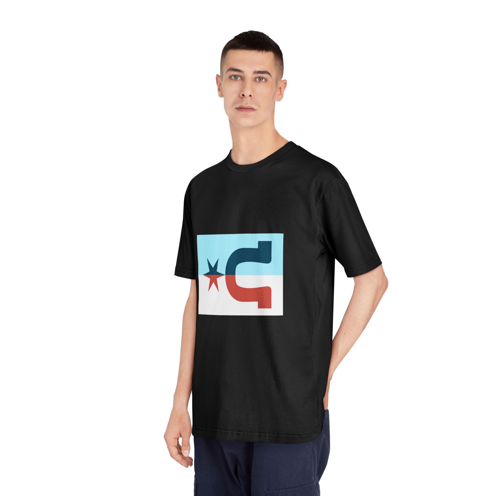 Flag of Caldwell, Kansas Unisex Classic Crewneck T Shirt - Image 8