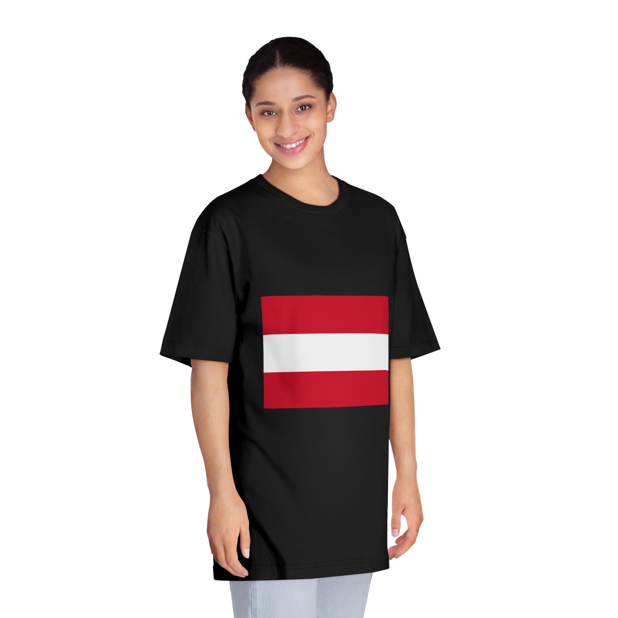 Flag of Austria Unisex Classic Crewneck T Shirt - Image 7