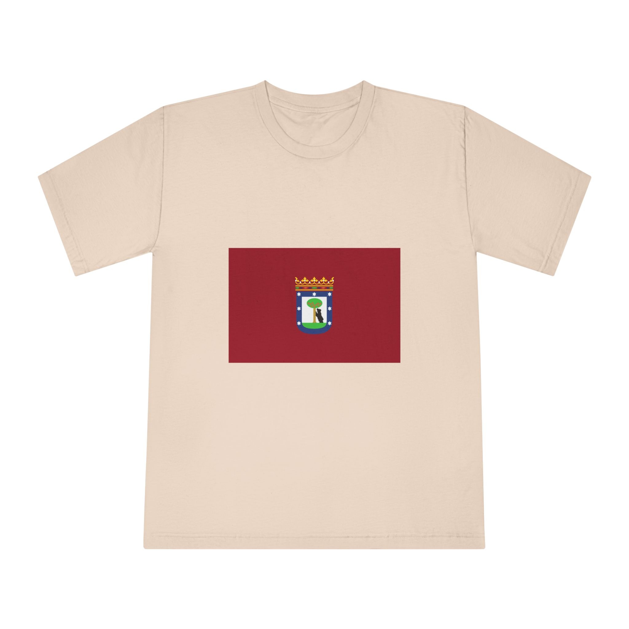 Bandera de La Ciudad de Madrid Unisex Classic Crewneck T Shirt - Image 9