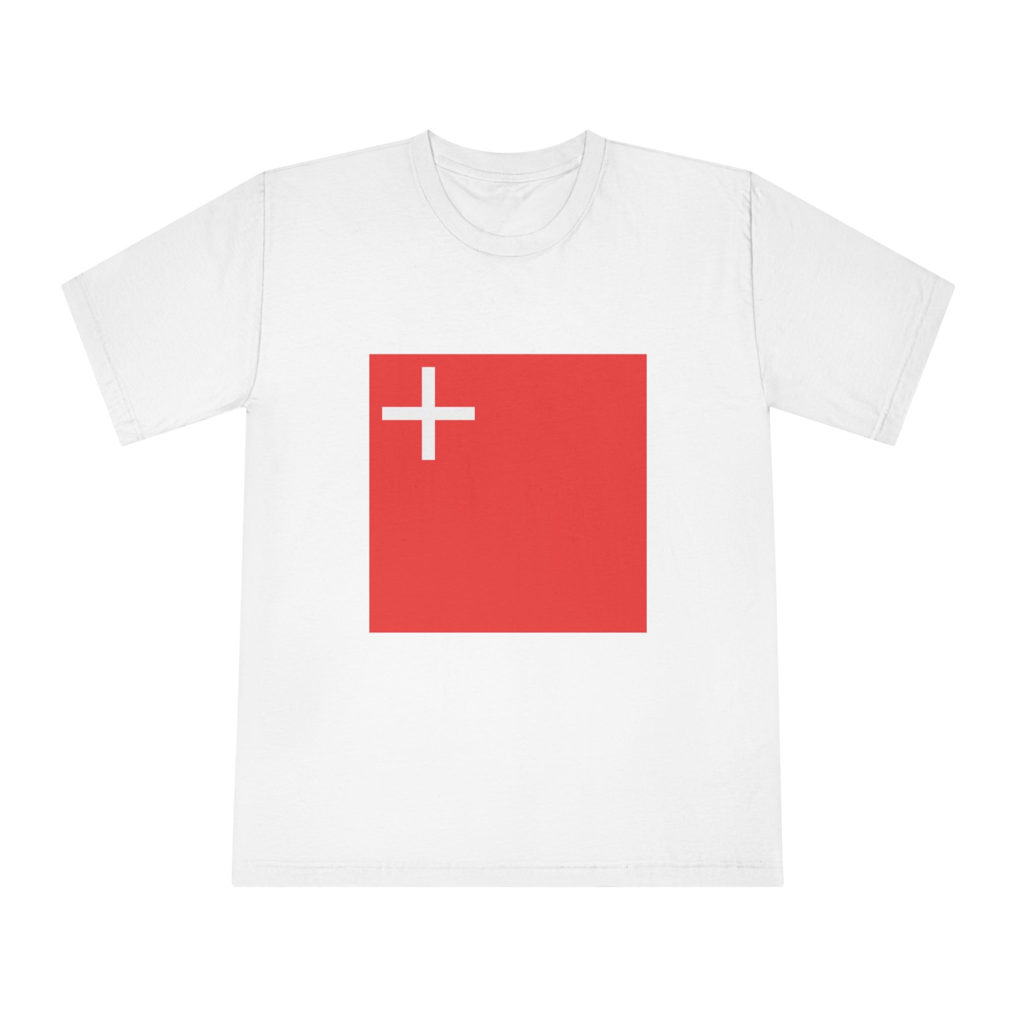Flag of Canton of Schwyz Unisex Classic Crewneck T Shirt